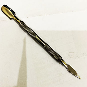  Ready to Ship wholesale High Quality Double-ended Nail Spoon Pusher Stainless Steel Manicure Tools