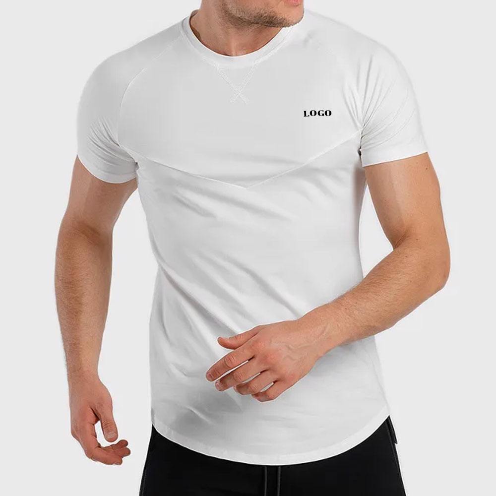 Wholesale Customizable Round Neck T Shirt Workout Designed oversized t shirt men