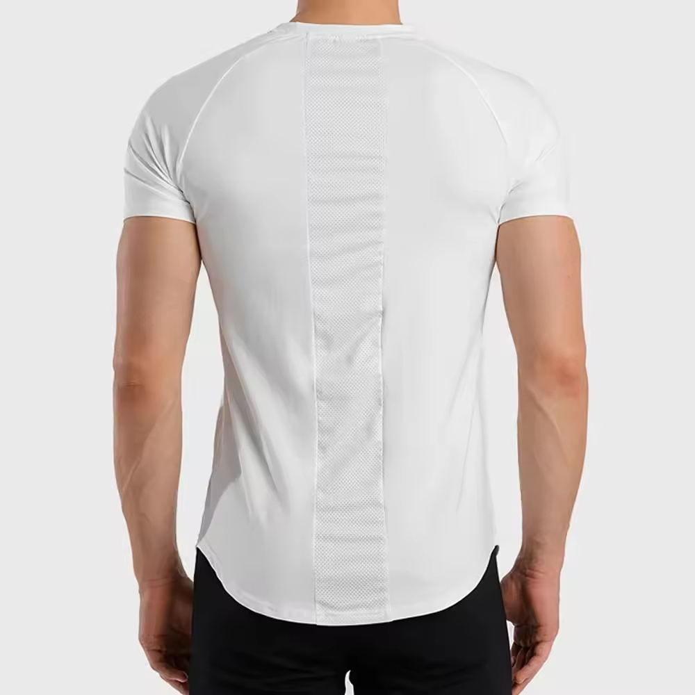 Wholesale Customizable Round Neck T Shirt Workout Designed oversized t shirt men - view 2
