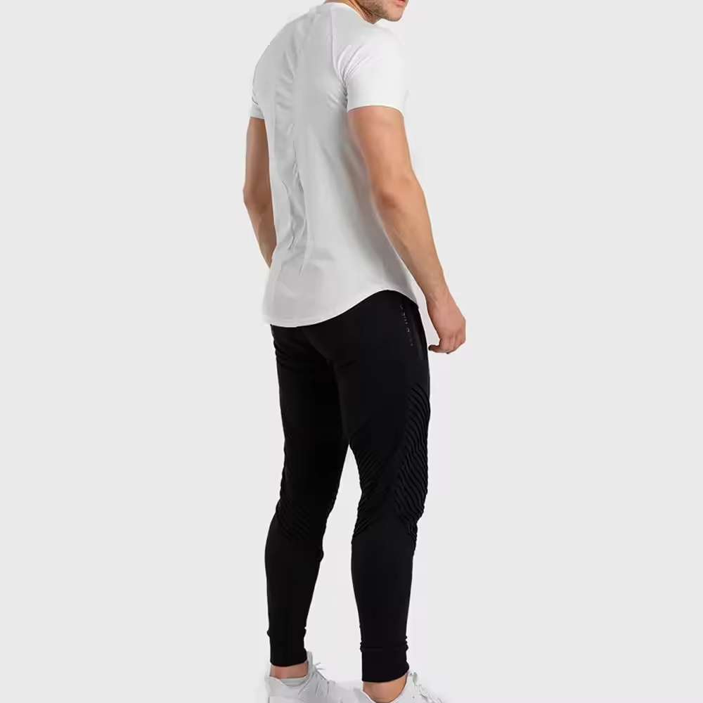 Wholesale Customizable Round Neck T Shirt Workout Designed oversized t shirt men - view 4