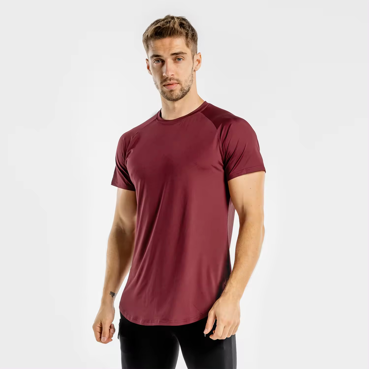 Wholesale US Size Fitness Apparel Men's Gym Sport T Shirts Breathable High Elastic Quick t shirt - view 2