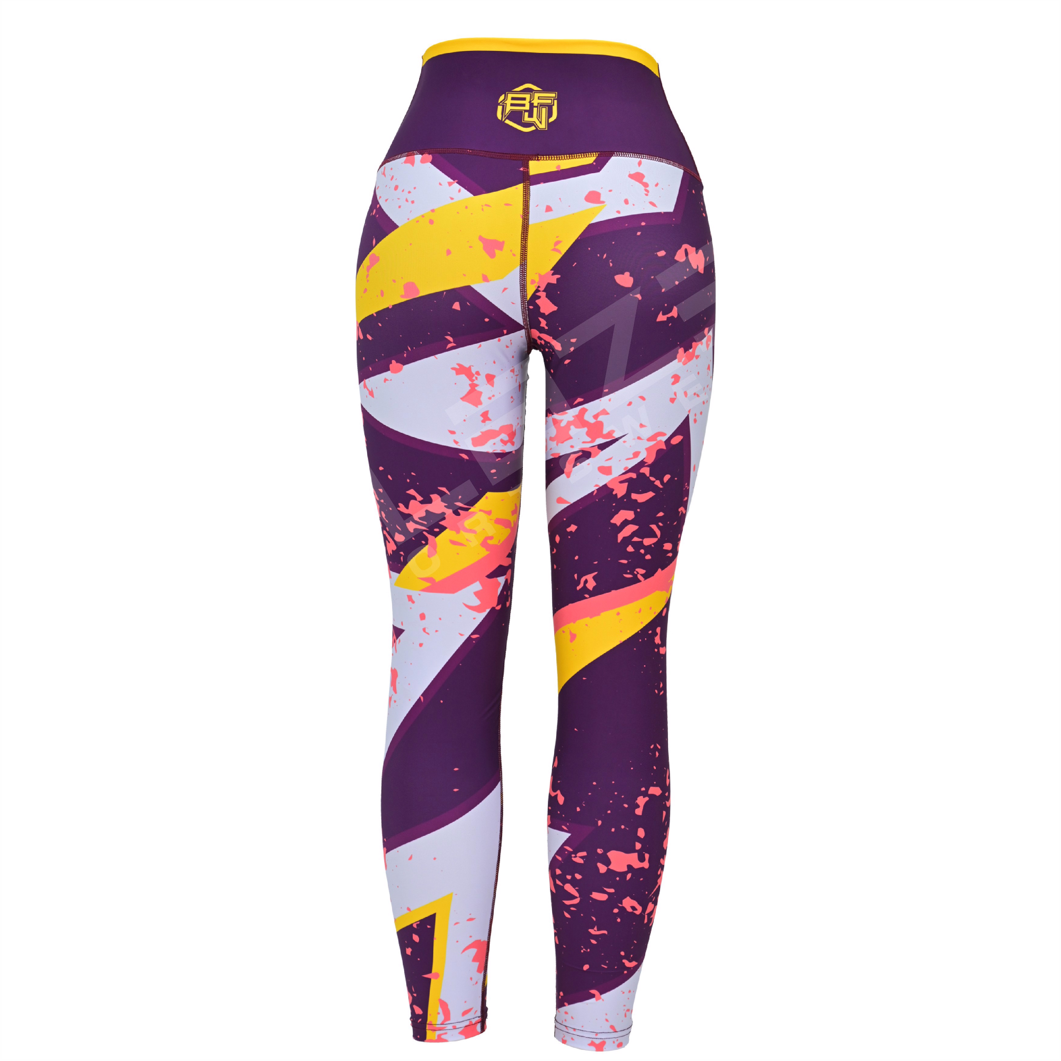 Customized High Waist Workout Sports Yoga pants Breathable Sweat Wicking Leggings  - view 3