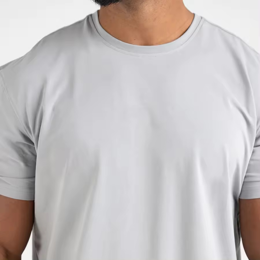 Wholesale Gym Casual T Shirt Round Neck Custom Logo Printing Men T Shirt - view 5
