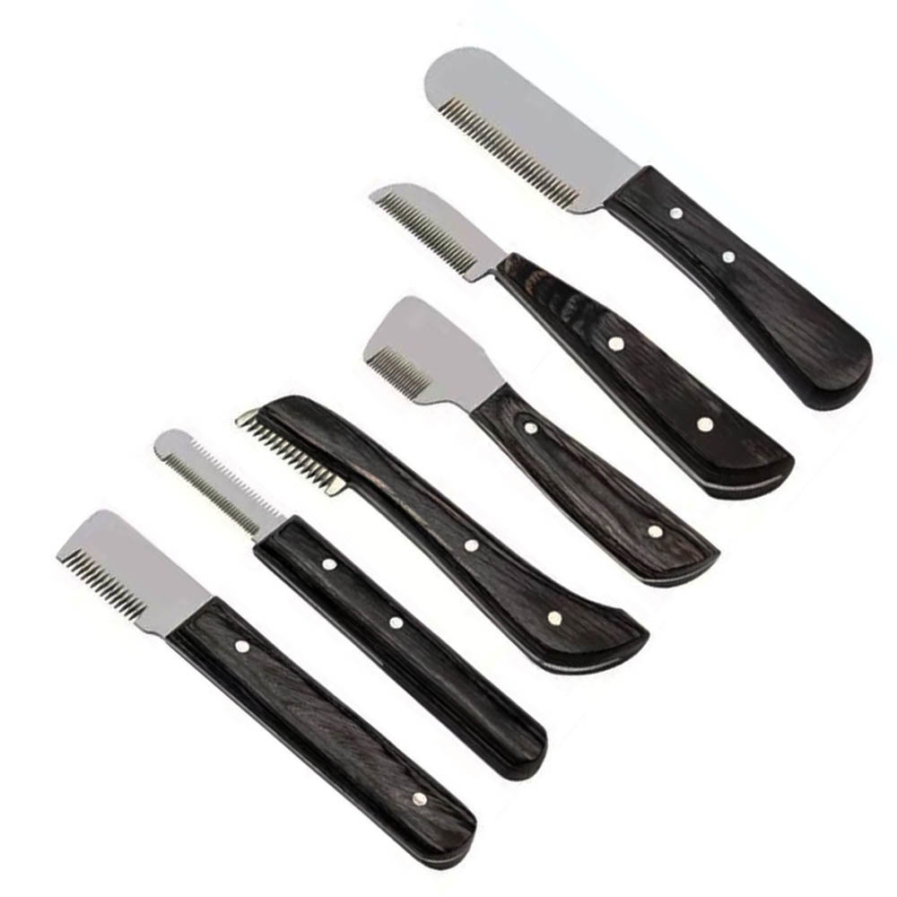 Customized Dog Grooming Comb Scissors Set Curved Chunkier Thinning Pet Scissors for pets stripping  - view 2