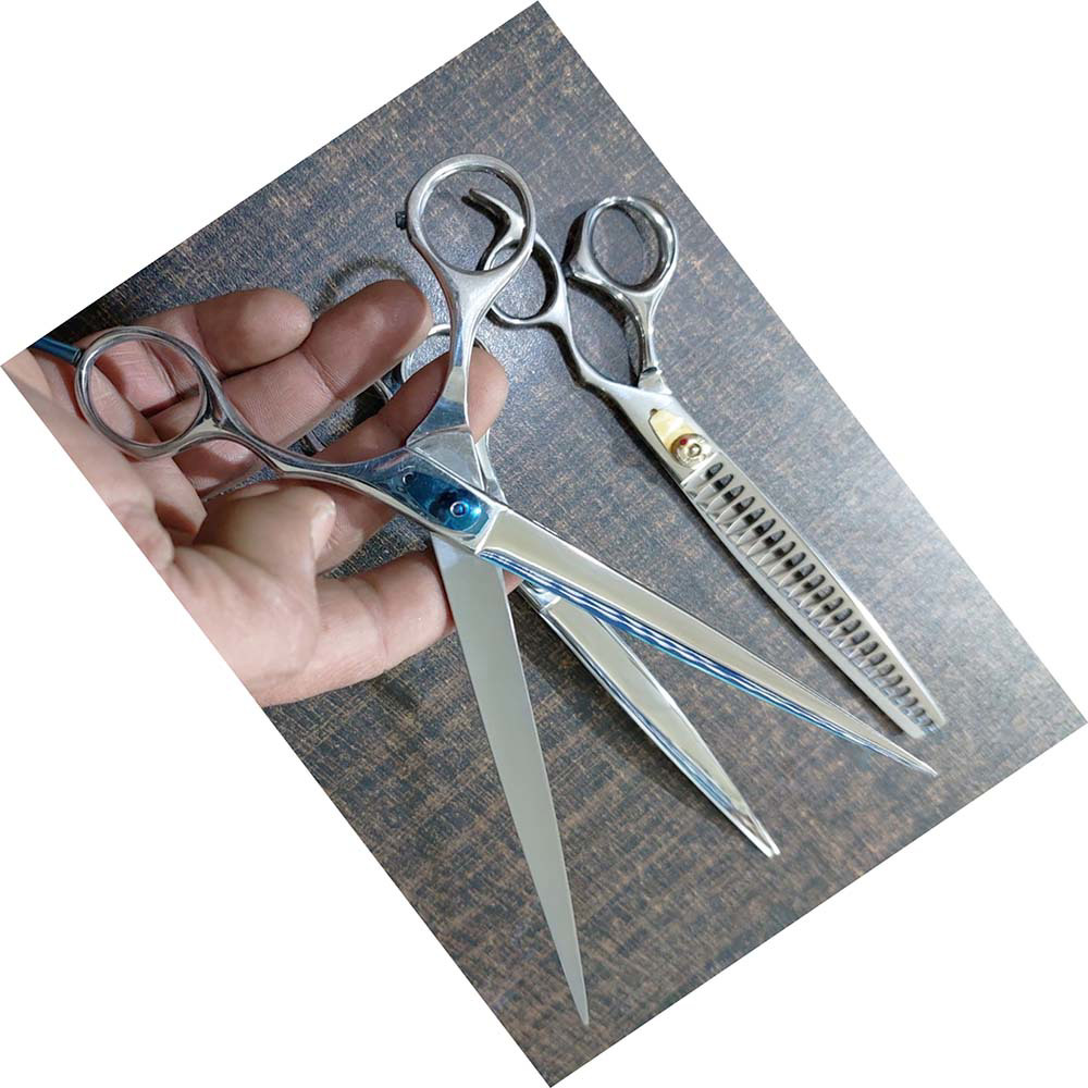 Stainless steel Rose Gold Dog Grooming Scissors Set Curved Chunkier Thinning Pet Scissors for pets - view 9