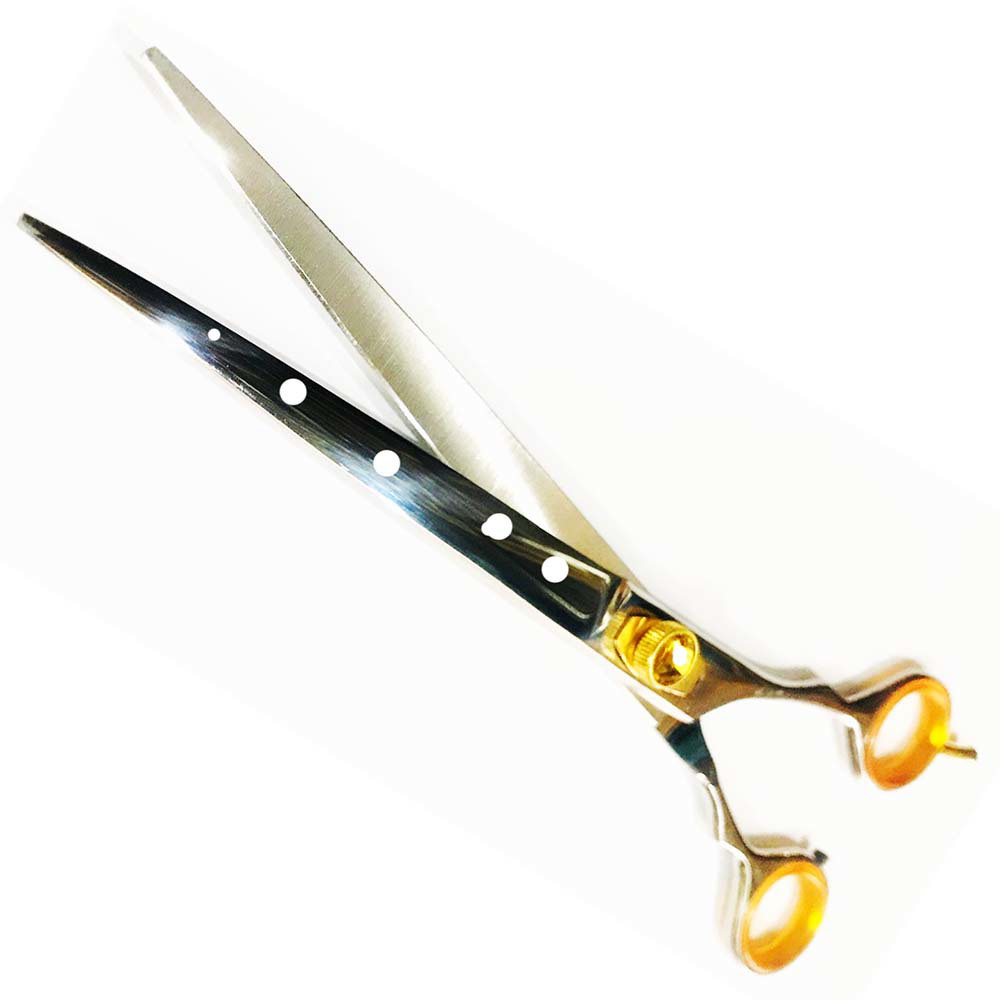 Stainless steel Rose Gold Dog Grooming Scissors Set Curved Chunkier Thinning Pet Scissors for pets - view 6
