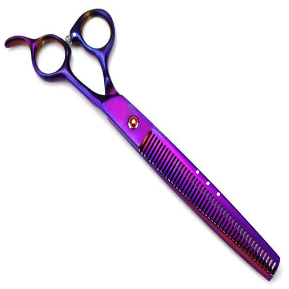 Stainless steel Rose Gold Dog Grooming Scissors Set Curved Chunkier Thinning Pet Scissors for pets - view 6