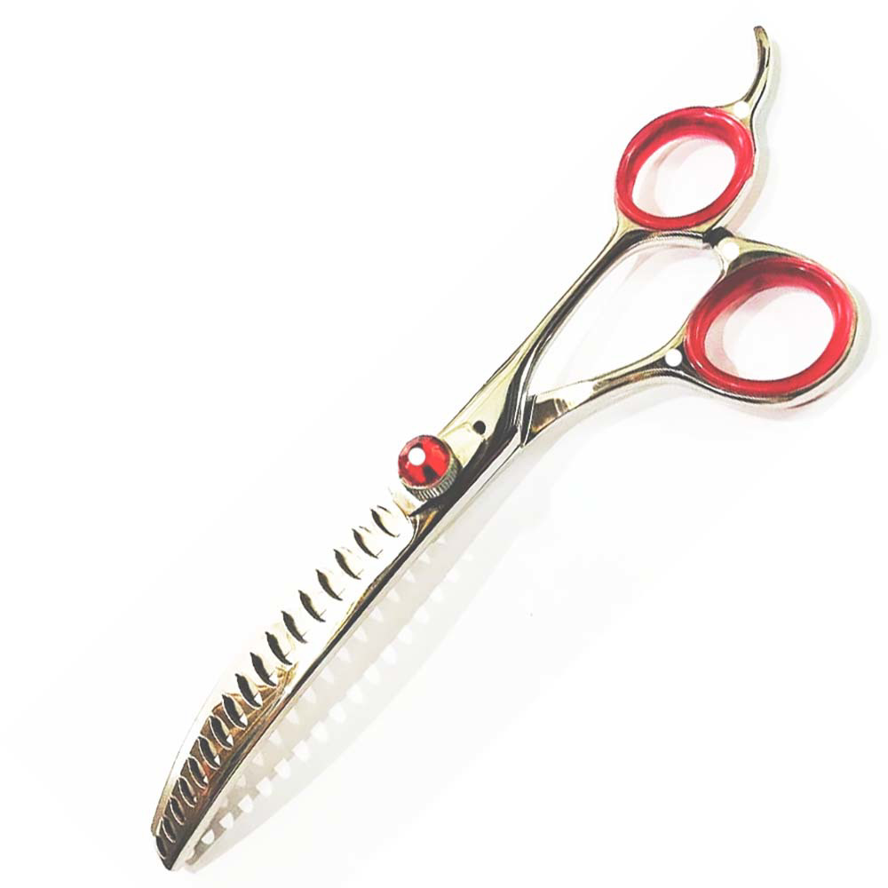Stainless steel Rose Gold Dog Grooming Scissors Set Curved Chunkier Thinning Pet Scissors for pets - view 7
