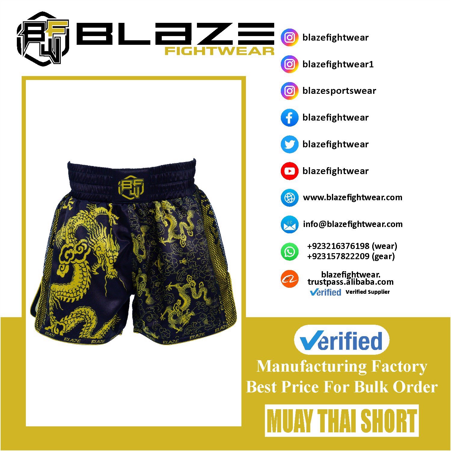 Sublimation  Muay Thai Short De Combat MMA Kick Boxing Grappling Arts Martiaux Rouage - view 9