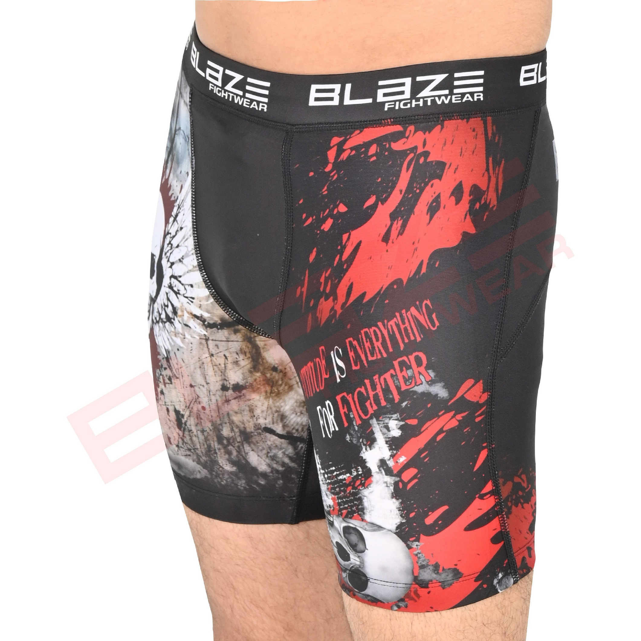 New custom sublimation compression short running bjj workout short training nogi compression short - view 3