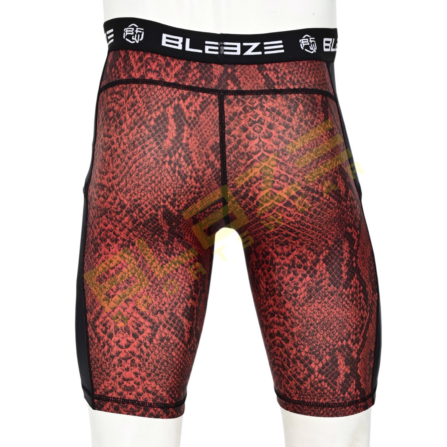 New custom sublimation compression short running bjj workout , training athlete compression short - view 2