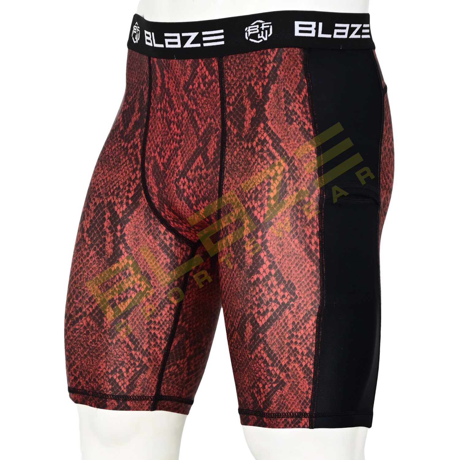 New custom sublimation compression short running bjj workout , training athlete compression short - view 3