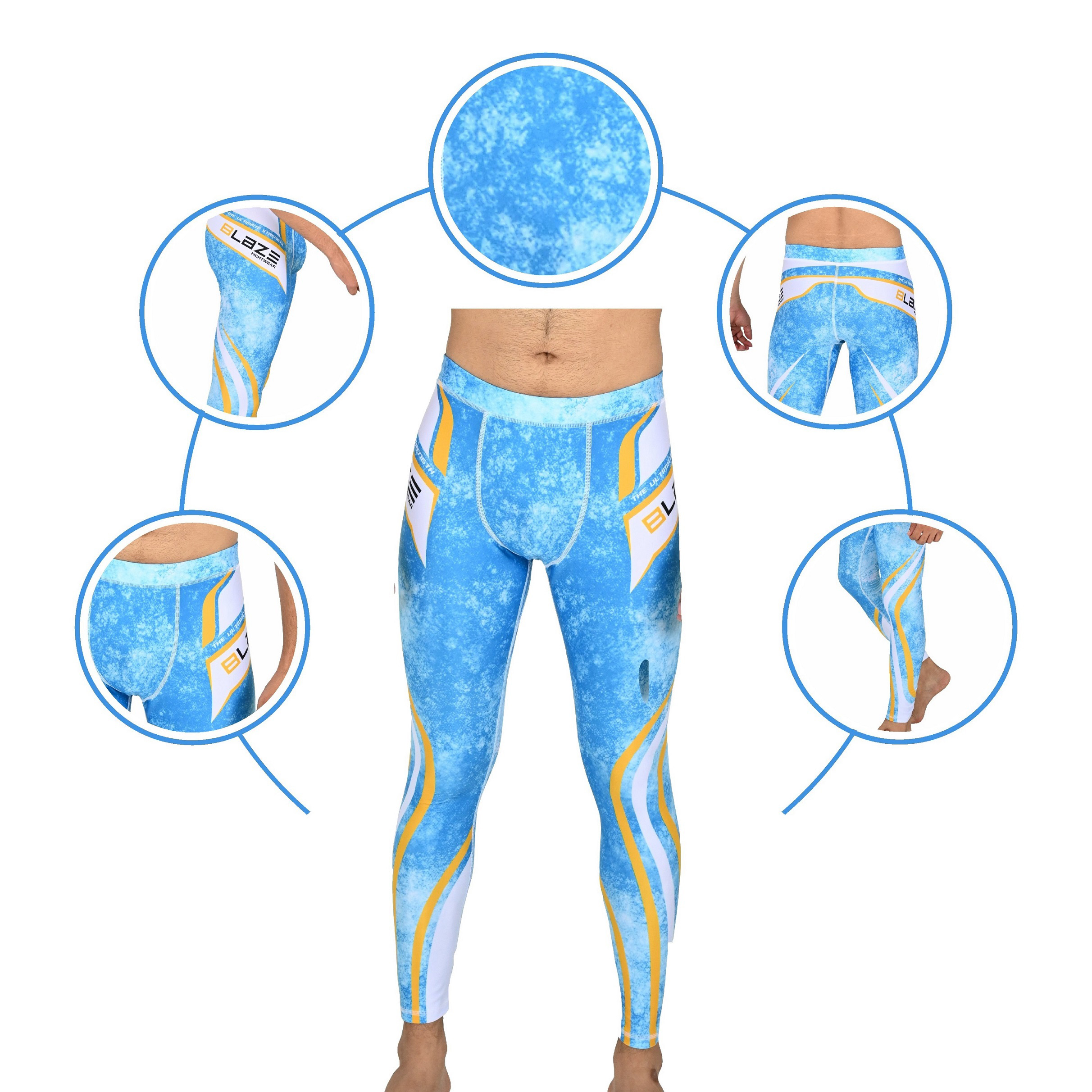 Custom men tights running pant athelete leggings lightweight breathable compression pant fitness - view 13