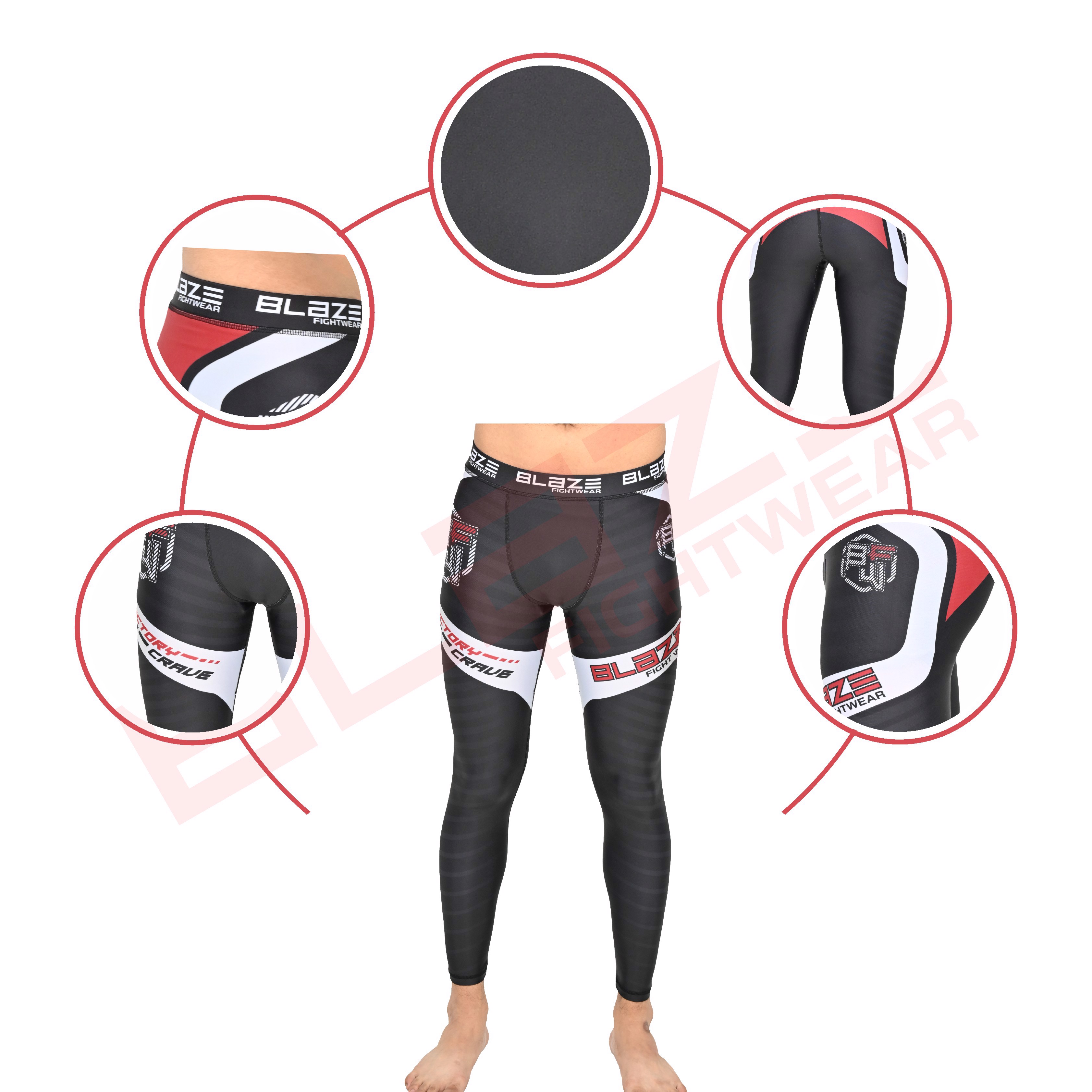 Custom design men tights running pant  leggings light weight breathable compression pant fitness - view 3