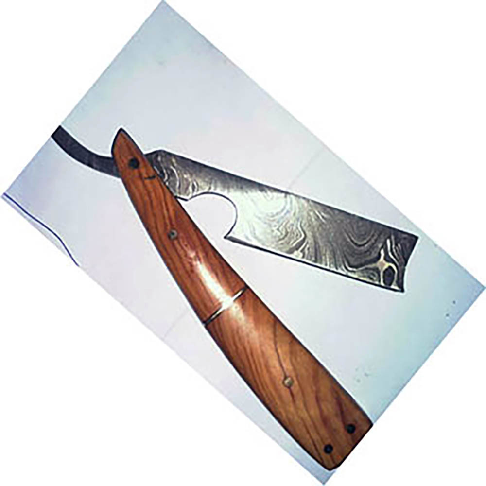 Professional Damascus Edge Barber Styling Razor Haircutting Styling Premium Stainless Steel Blades - view 4