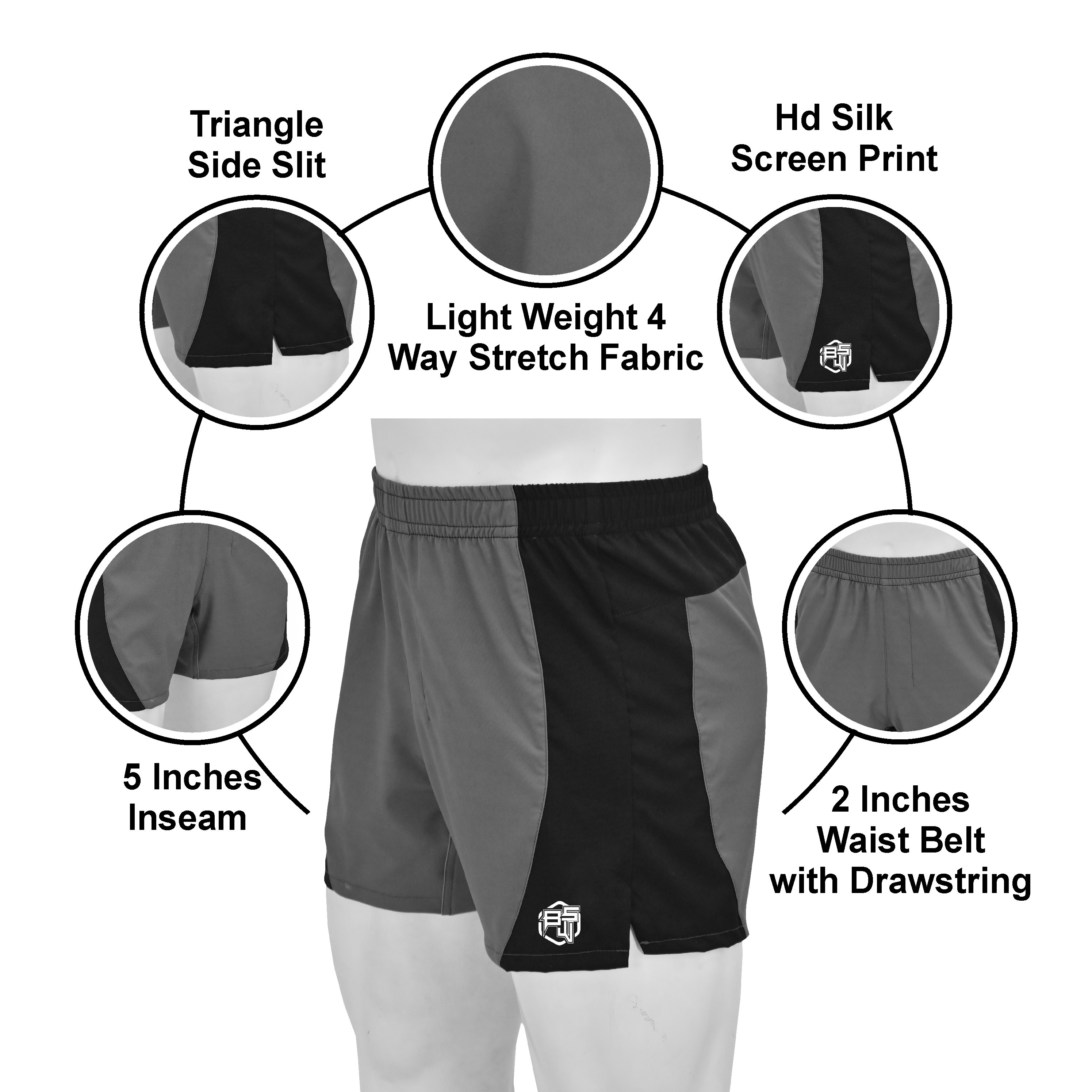 custom Basketball Shorts  Summer Basic Men Shorts Cropped Fit Polyester Technics Mid - view 5