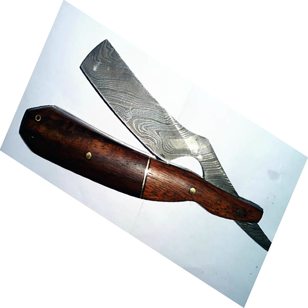 Professional Damascus Edge Barber Styling Razor Haircutting Styling Premium Stainless Steel Blades - view 5