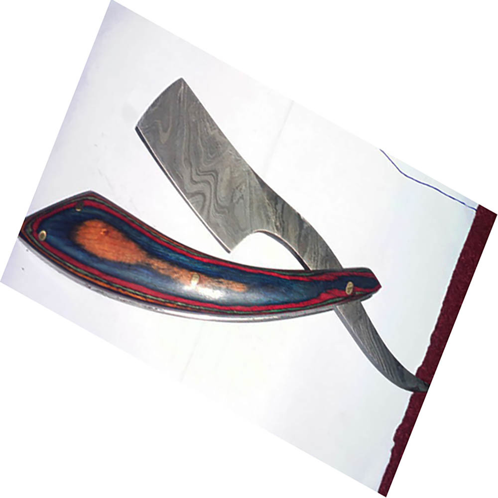 Professional Damascus Edge Barber Styling Razor Haircutting Styling Premium Stainless Steel Blades - view 2