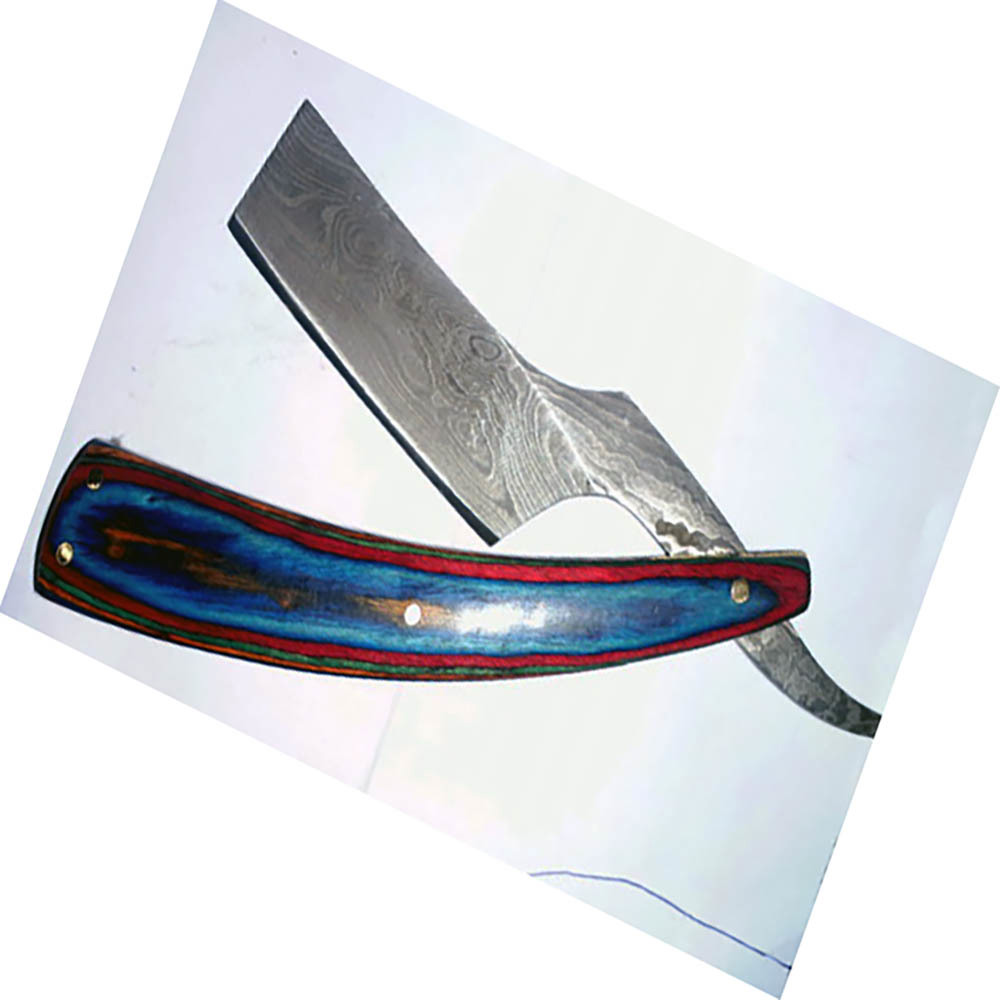 Professional Damascus Edge Barber Styling Razor Haircutting Styling Premium Stainless Steel Blades - view 4