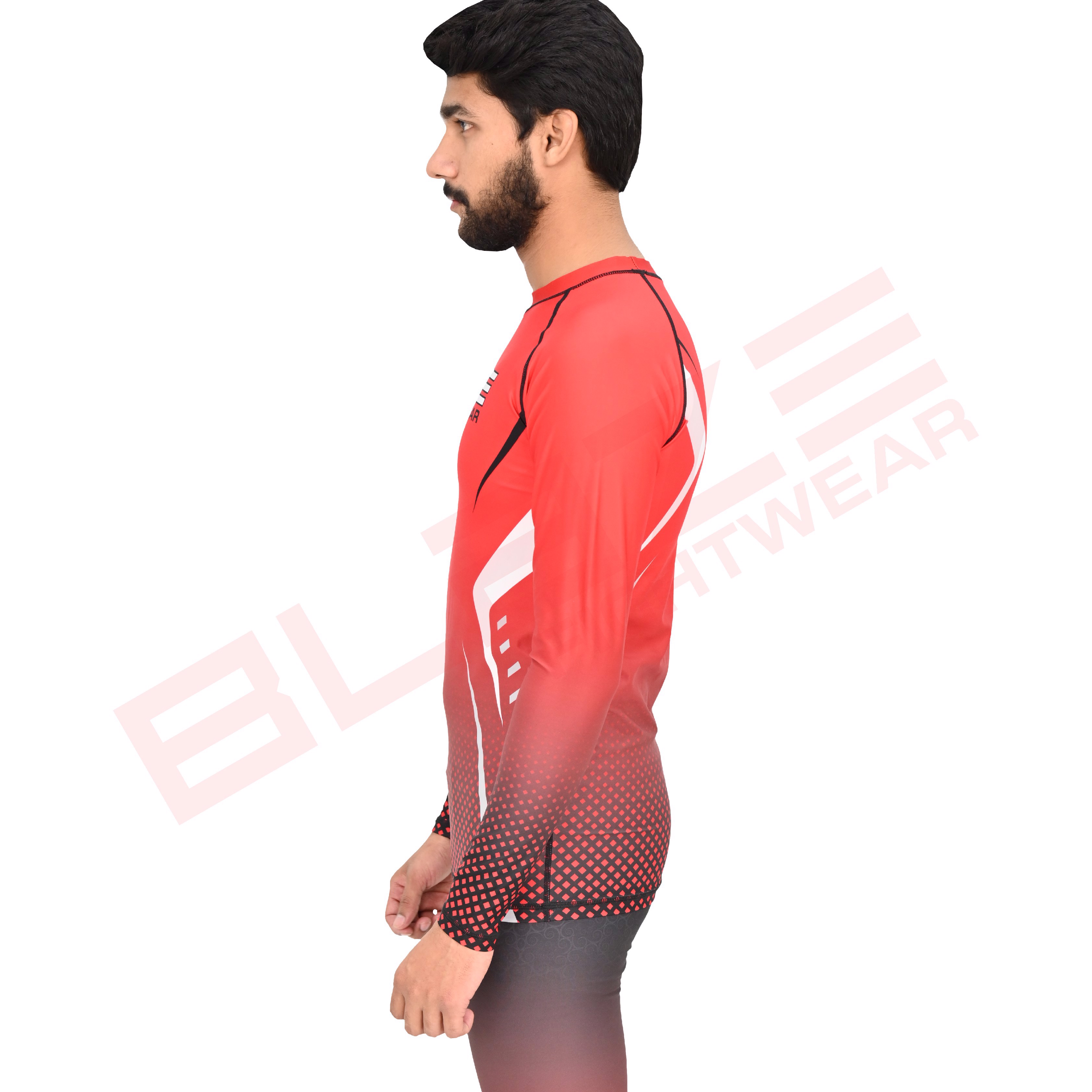 Customized OEM MMA Rash Guard full Sleeve Rash Guard OEM Sublimation printed High Quality BJJ SUIT   - view 2