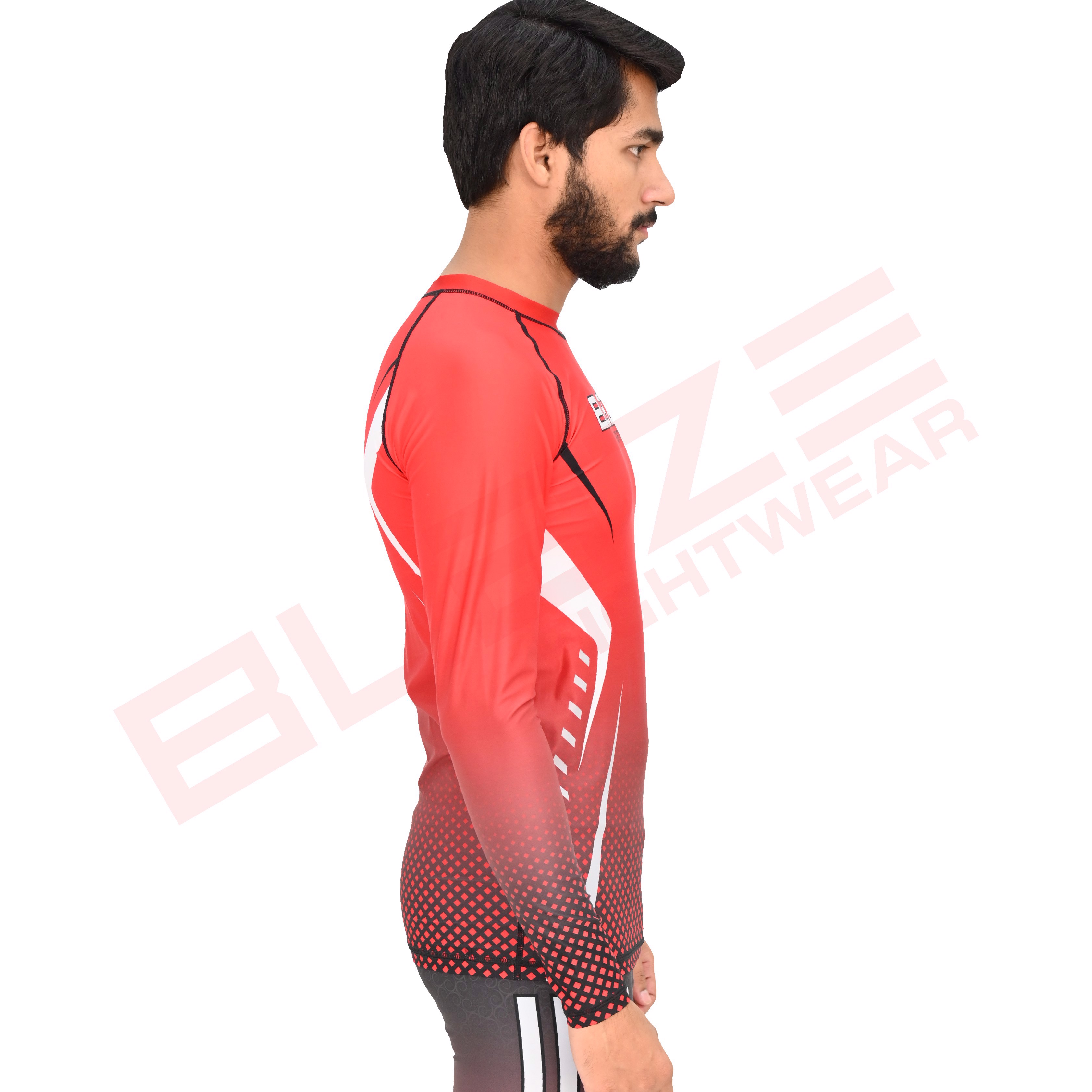 Customized OEM MMA Rash Guard full Sleeve Rash Guard OEM Sublimation printed High Quality BJJ SUIT   - view 3