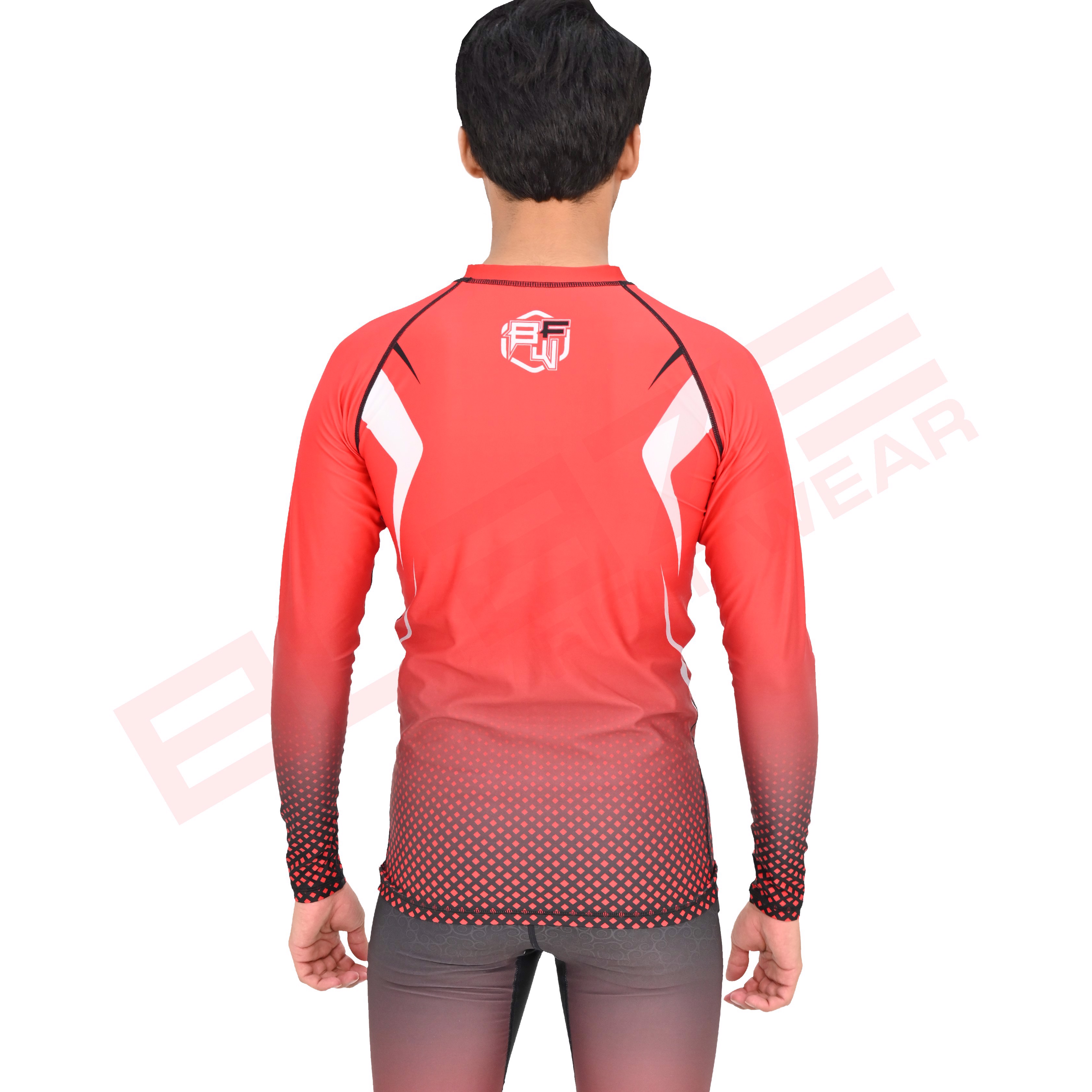 Customized OEM MMA Rash Guard full Sleeve Rash Guard OEM Sublimation printed High Quality BJJ SUIT   - view 4