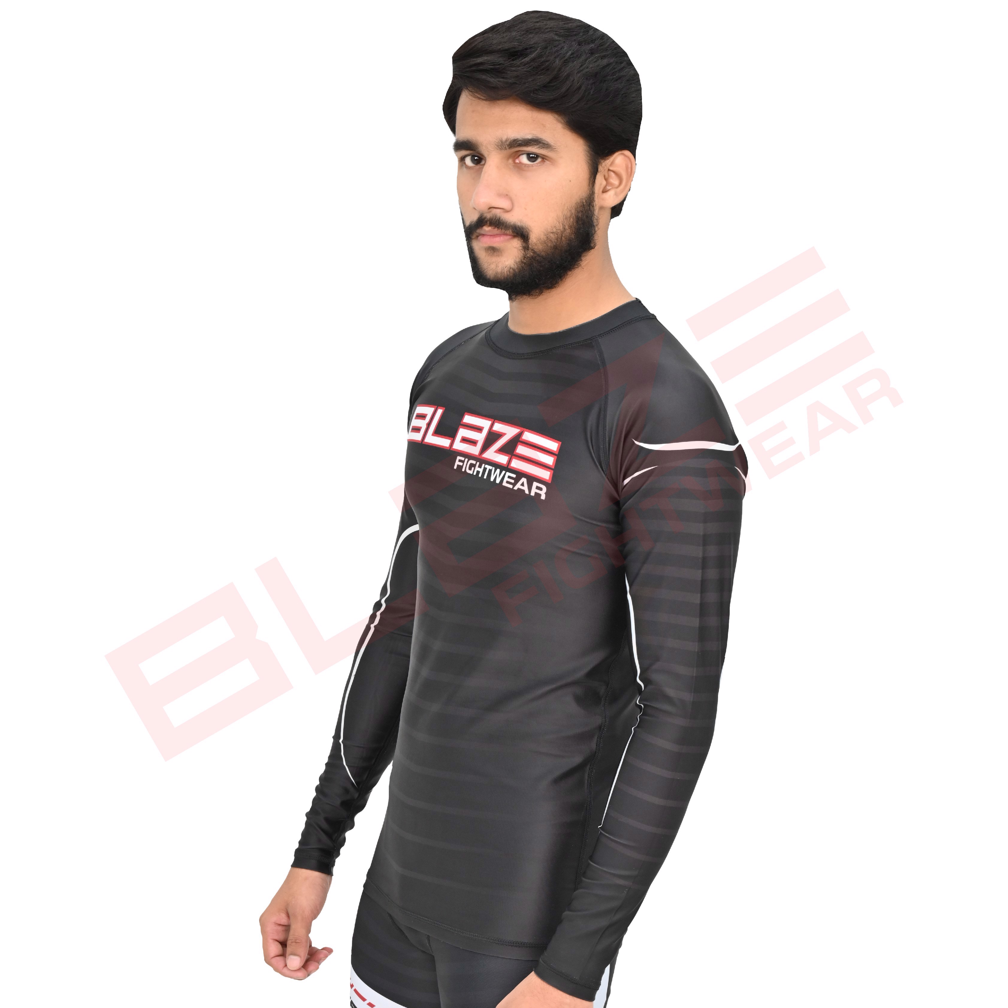 Customized OEM MMA Rash Guard full Sleeve Rash Guard OEM Sublimation printed High Quality BJJ SUIT   - view 5