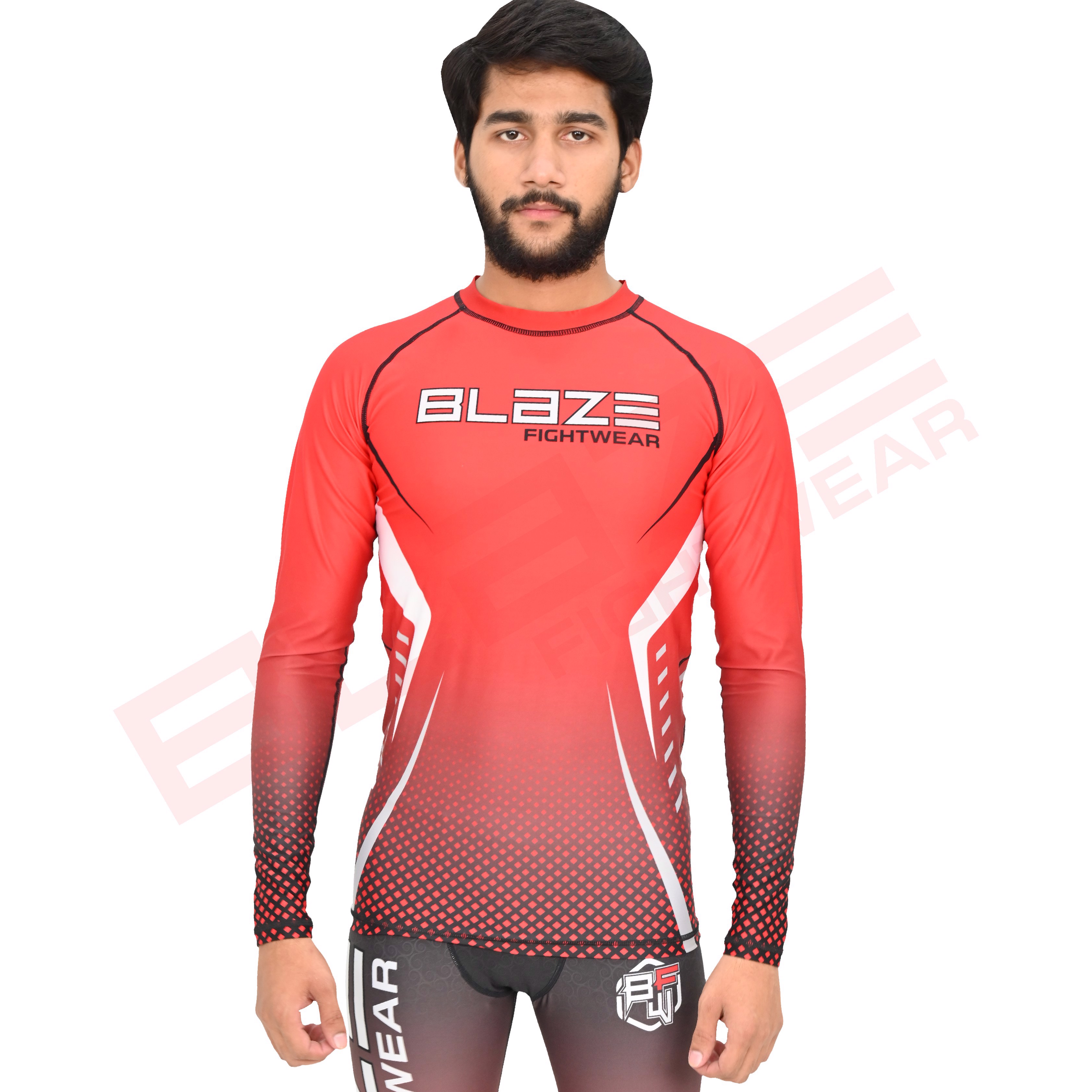 Customized OEM MMA Rash Guard full Sleeve Rash Guard OEM Sublimation printed High Quality BJJ SUIT   - view 9