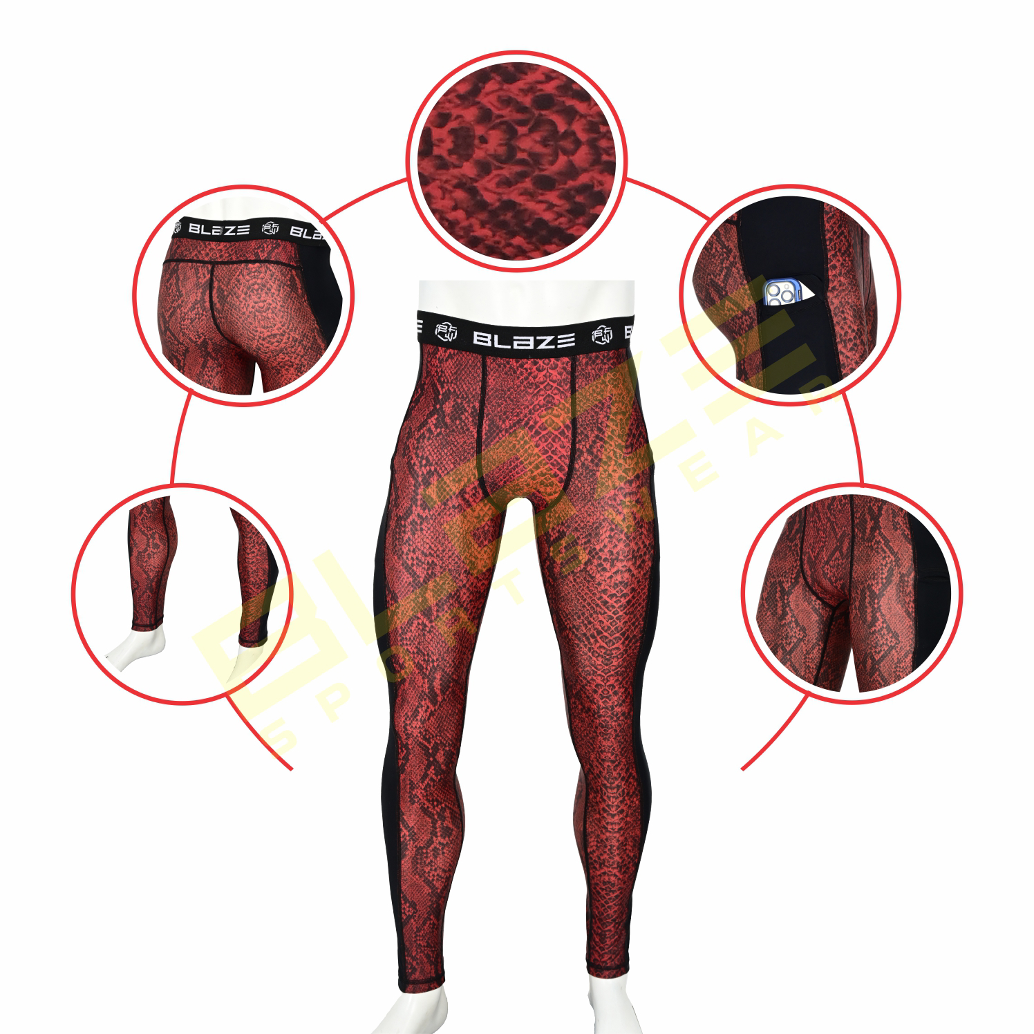 Men tights running pant athelete leggings light weight breathable compression pant fitness leggings - view 7
