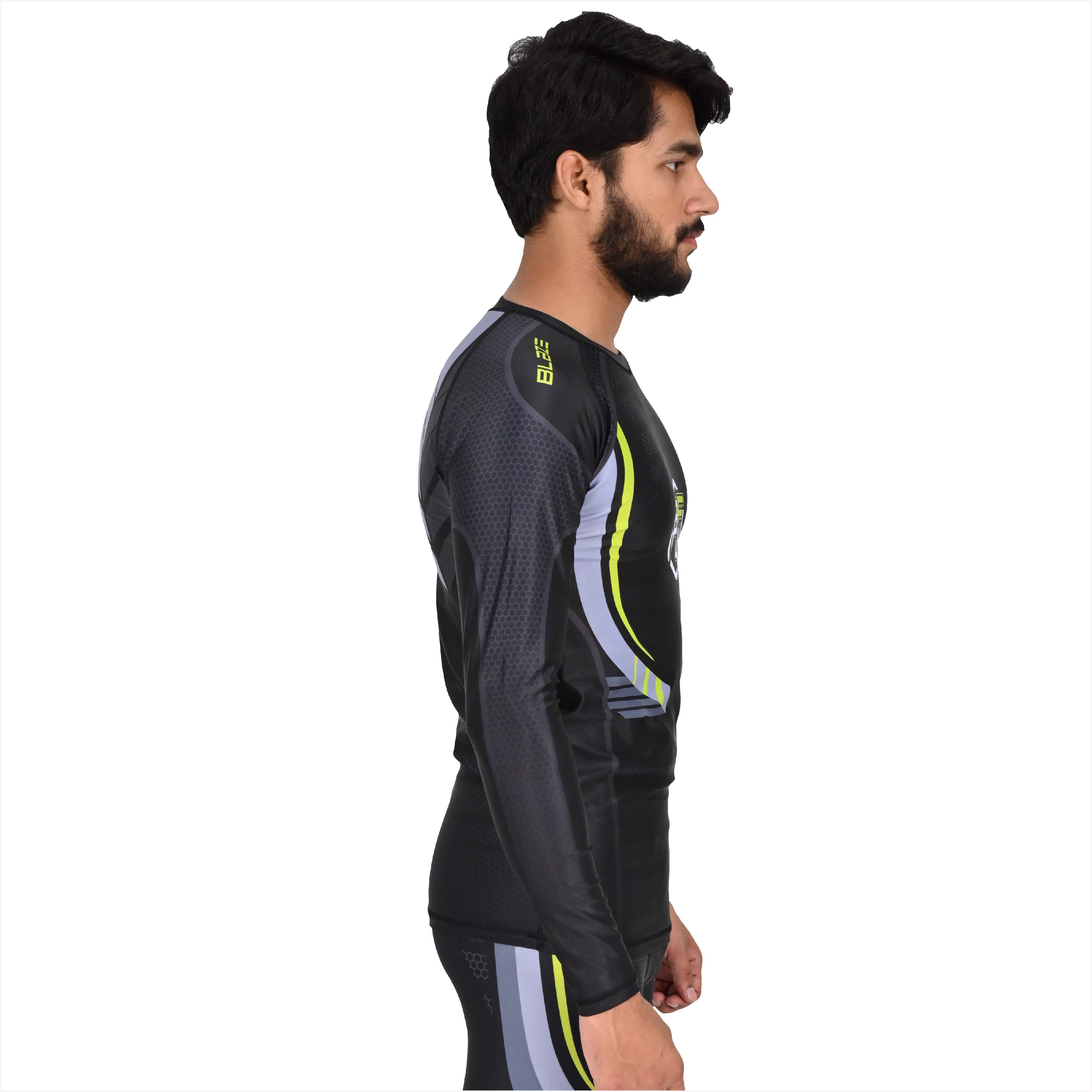 MMA Rash Guard full Sleeve Rash Guard OEM Sublimation printed High Quality BJJ Rash guard breathable - view 2