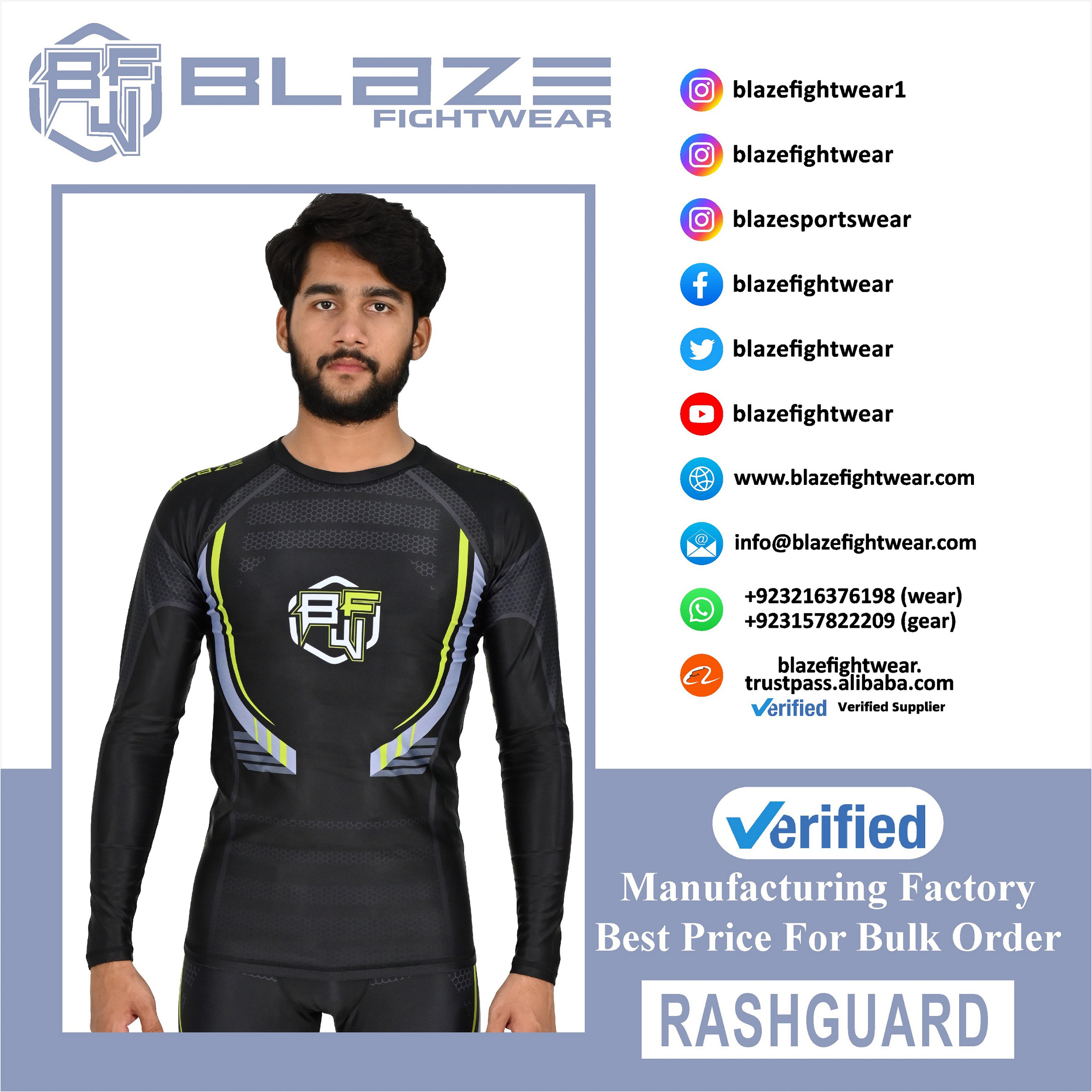 MMA Rash Guard full Sleeve Rash Guard OEM Sublimation printed High Quality BJJ Rash guard breathable - view 5