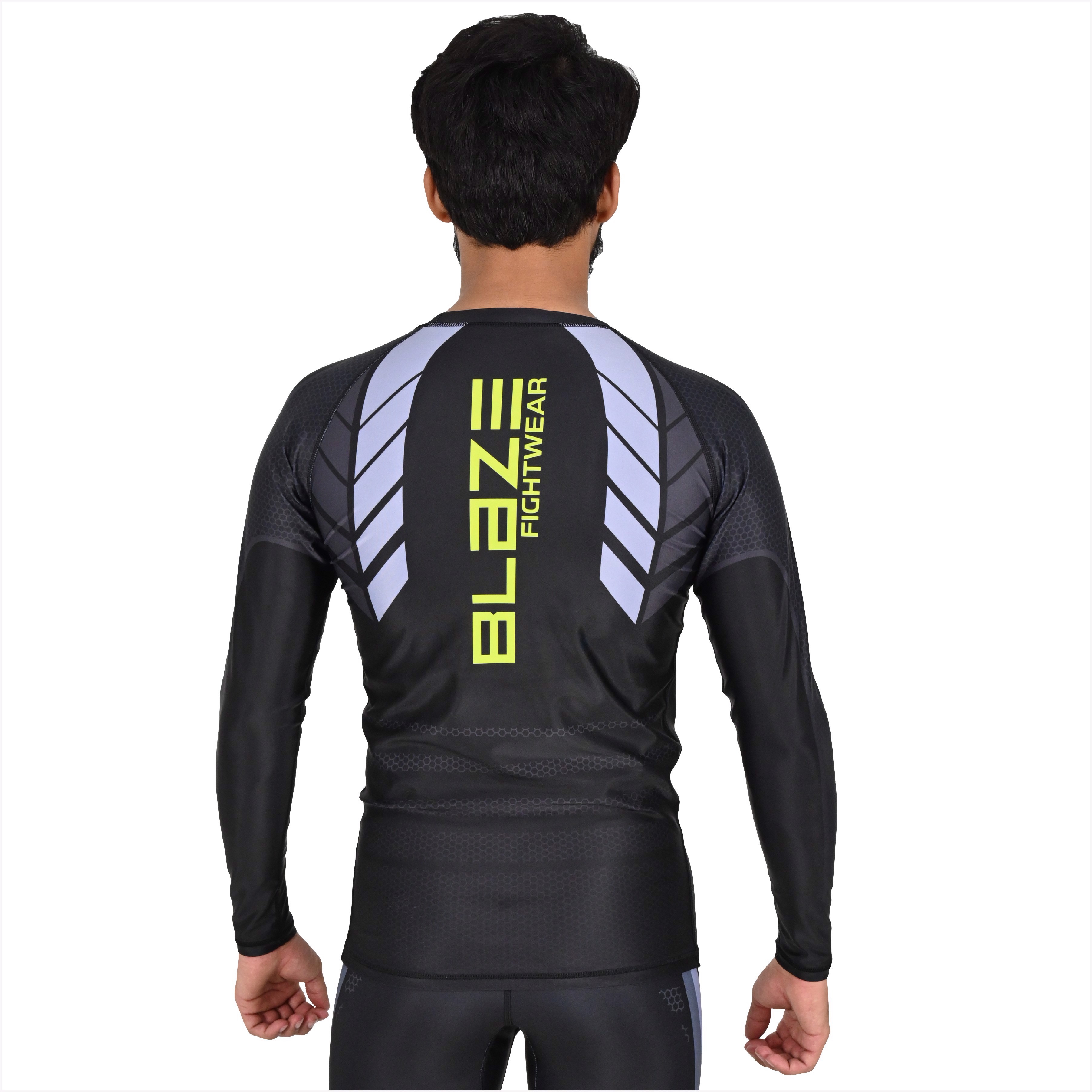 MMA Rash Guard full Sleeve Rash Guard OEM Sublimation printed High Quality BJJ Rash guard breathable - view 8