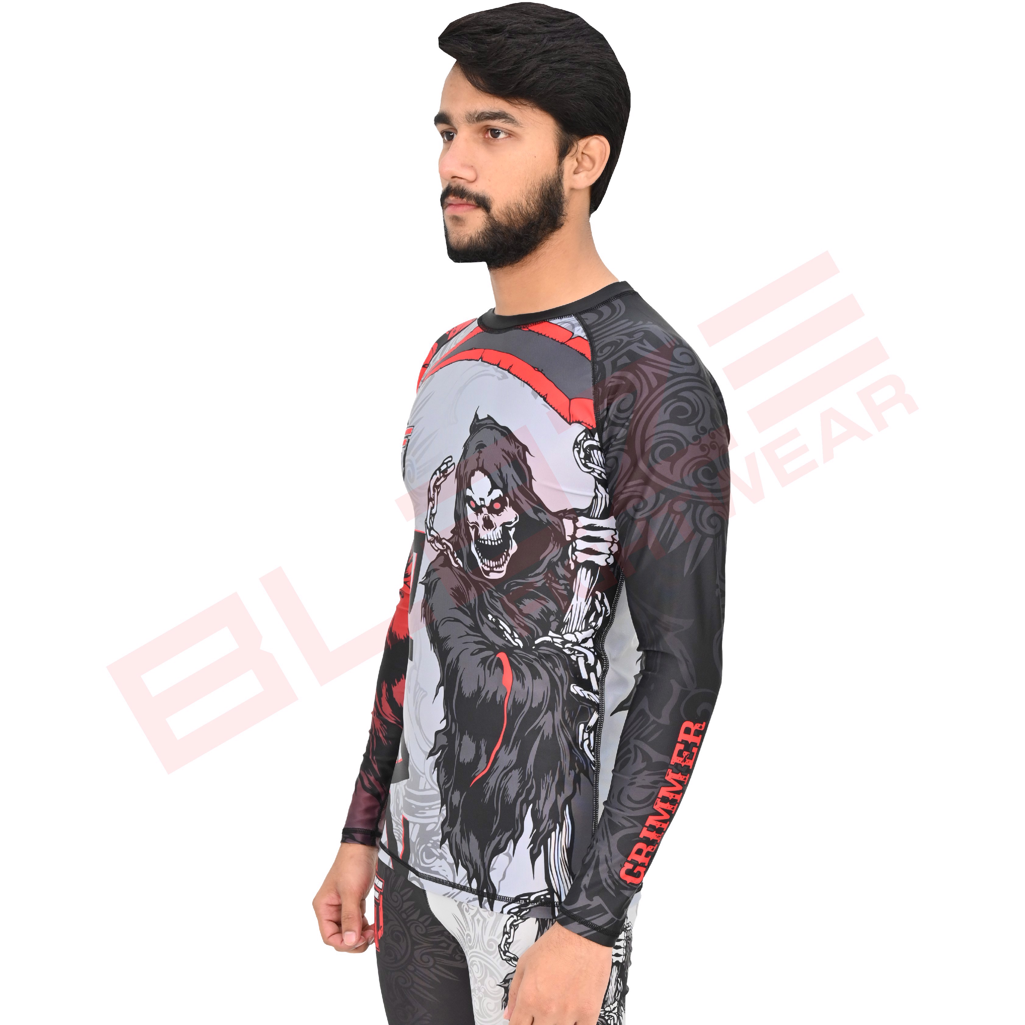 Customized  MMA RashGuard full Sleeve Rash Guard OEM Sublimation printed High Quality BJJ breathable - view 2