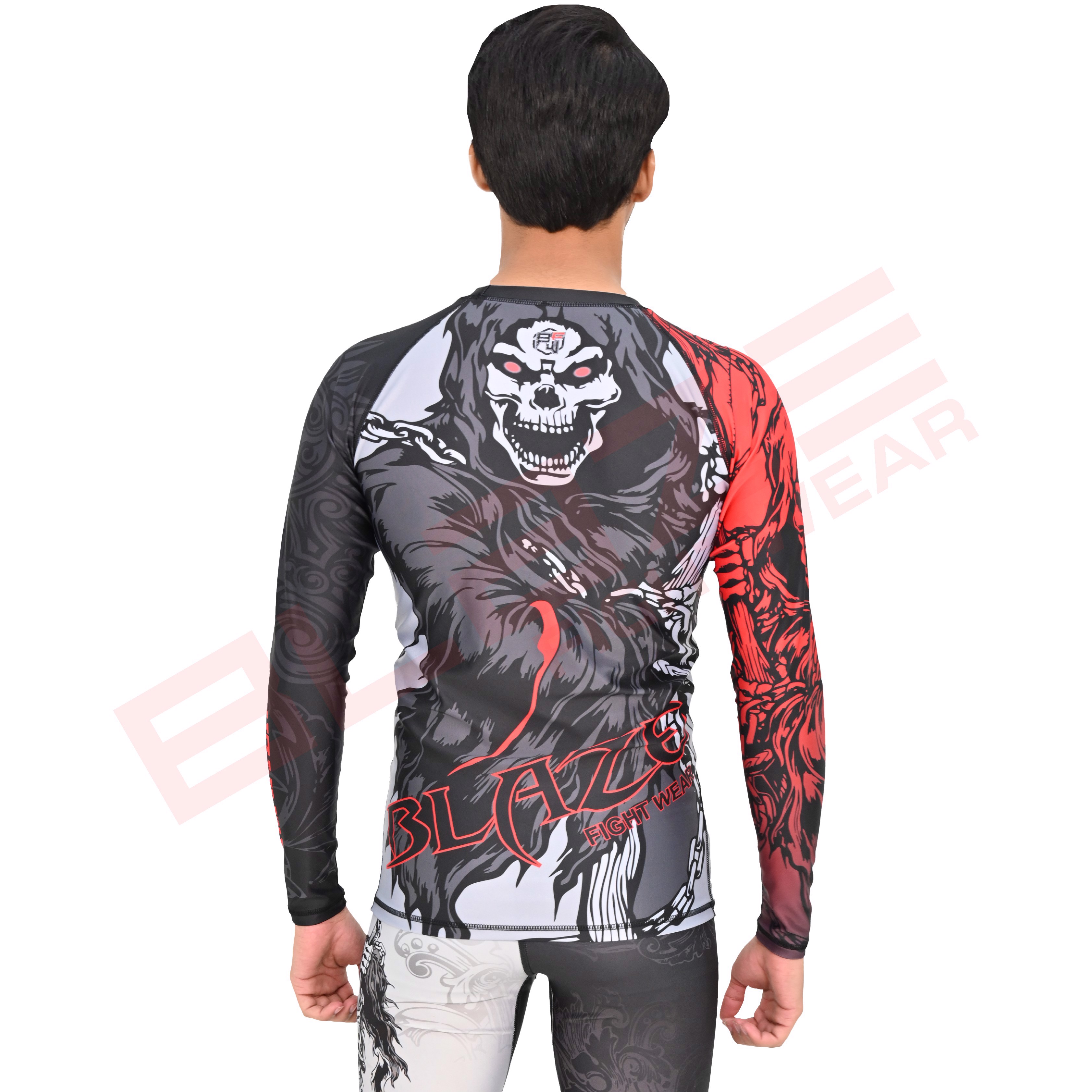 Customized  MMA RashGuard full Sleeve Rash Guard OEM Sublimation printed High Quality BJJ breathable - view 4