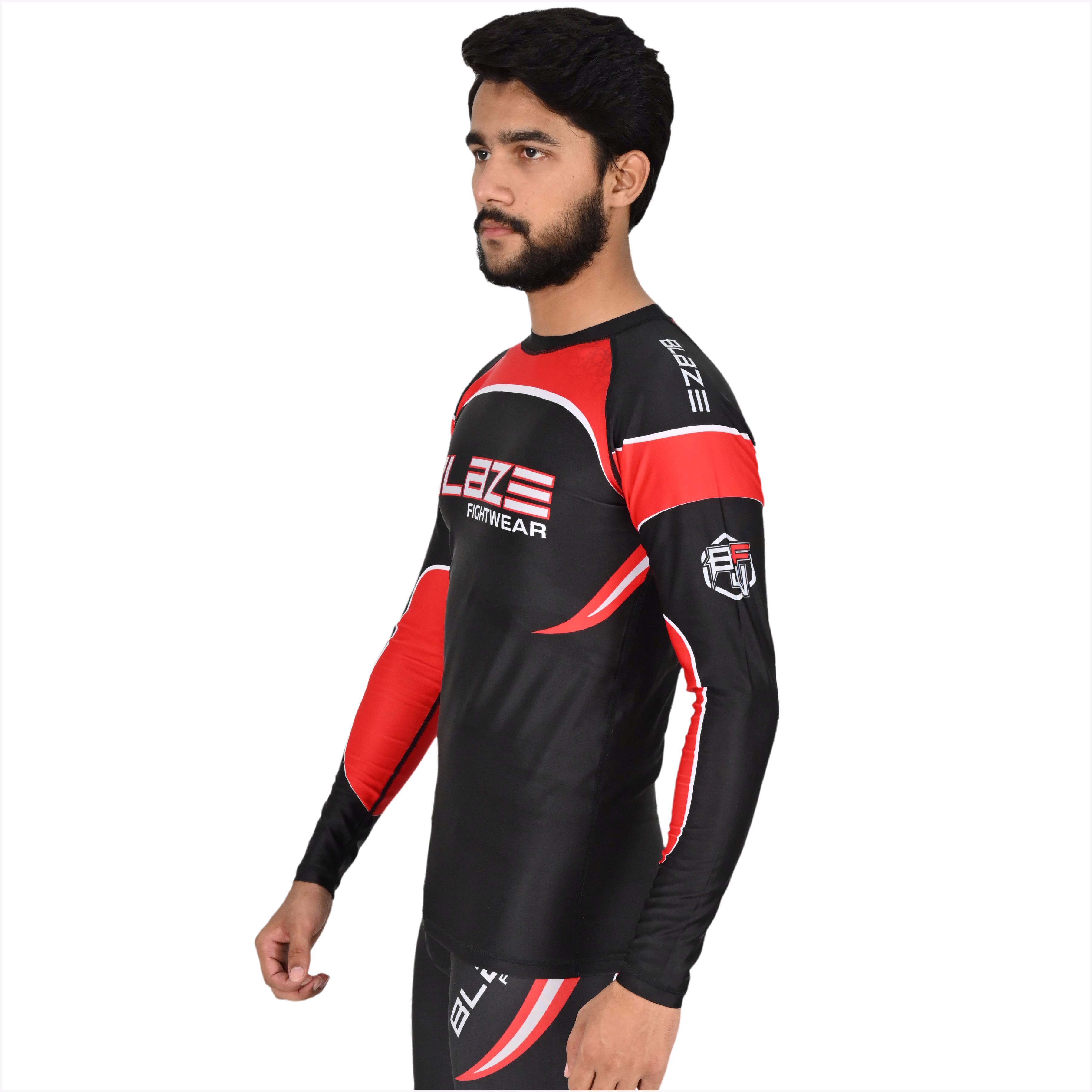 Customized  MMA RashGuard full Sleeve Rash Guard OEM Sublimation printed High Quality BJJ breathable - view 7