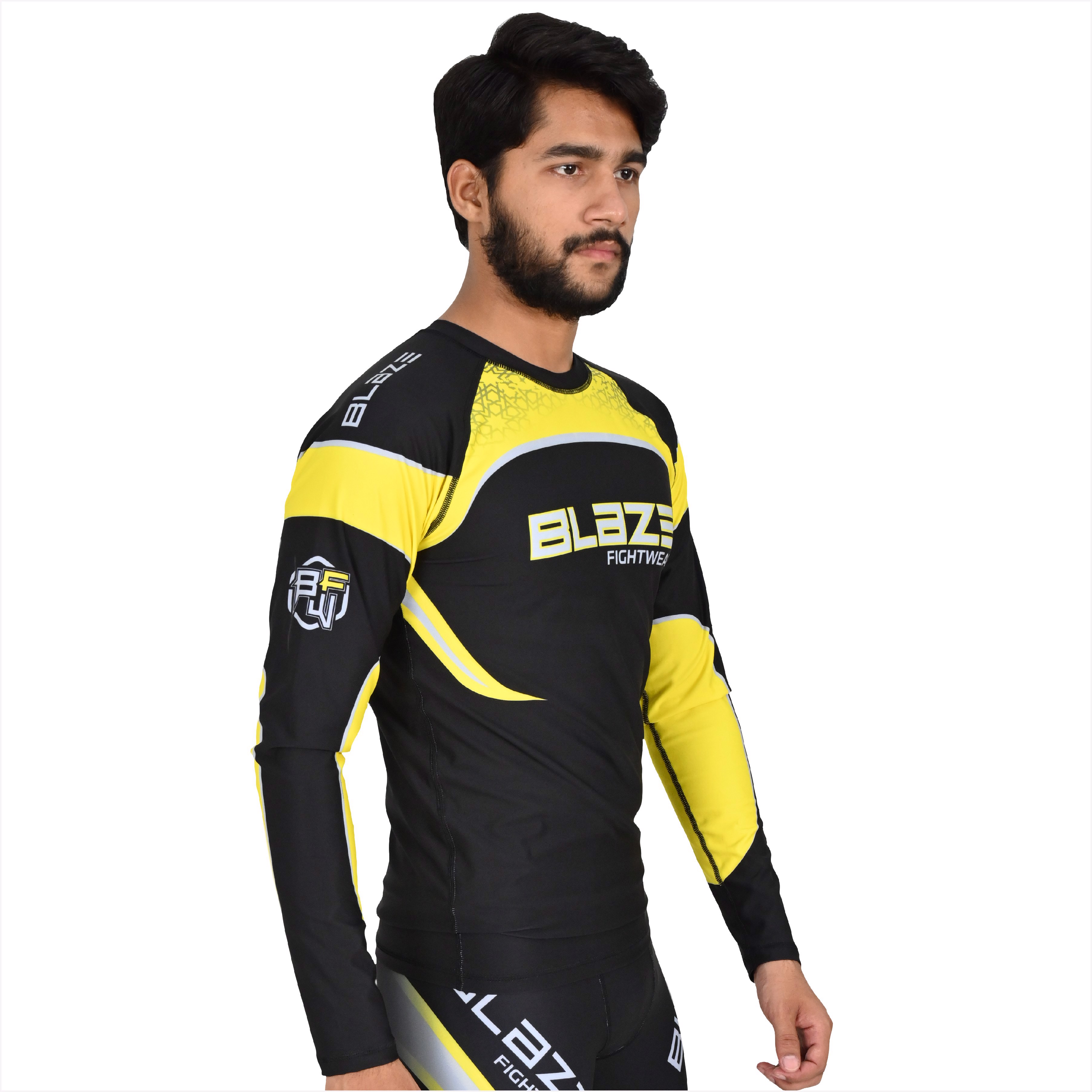 Customized MMA Rash Guard full Sleeve Rash Guard OEM Sublimation printed High Quality BJJ breathable