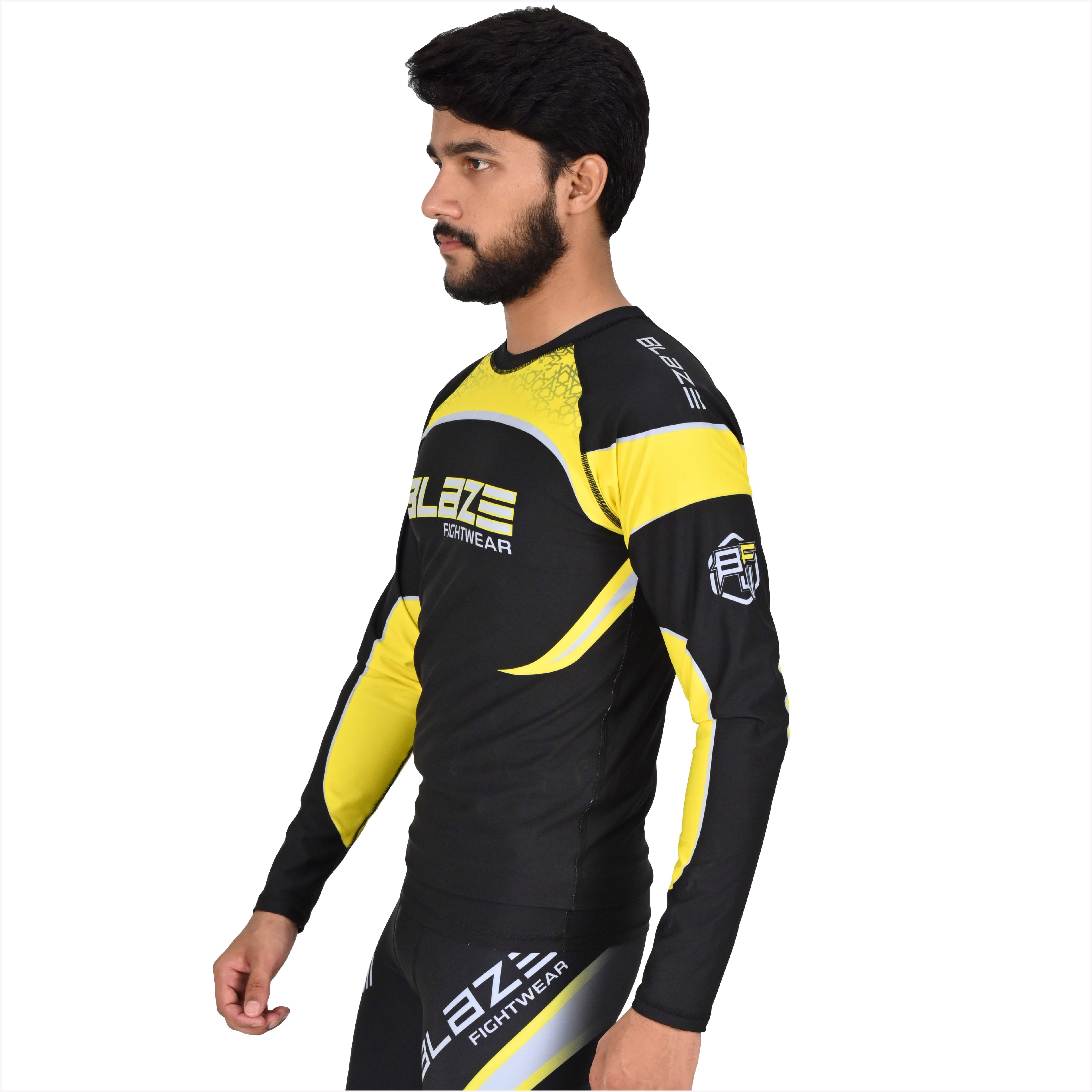 Customized MMA Rash Guard full Sleeve Rash Guard OEM Sublimation printed High Quality BJJ breathable - view 2