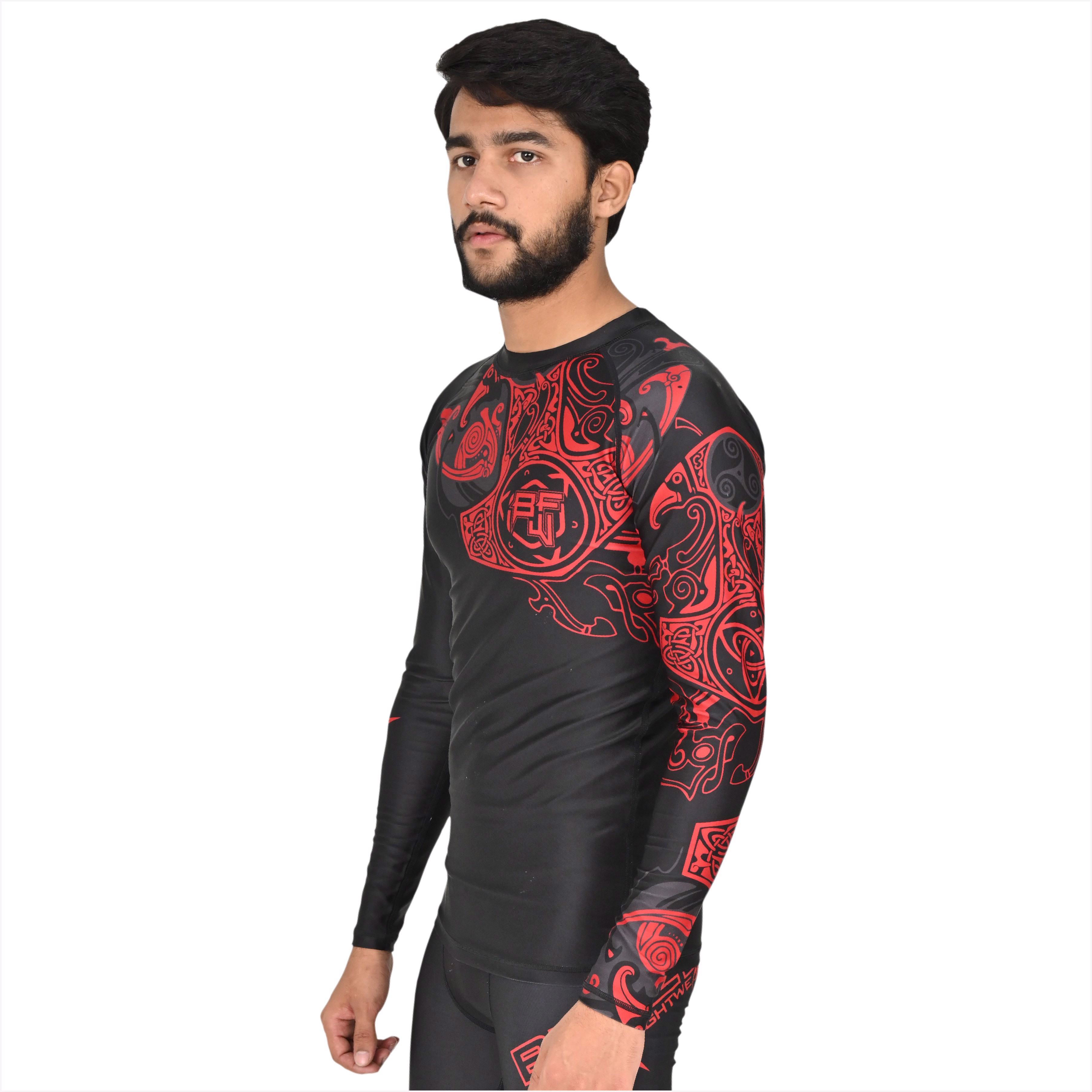 Customized MMA Rash Guard full Sleeve Rash Guard OEM Sublimation printed High Quality BJJ Rash guard