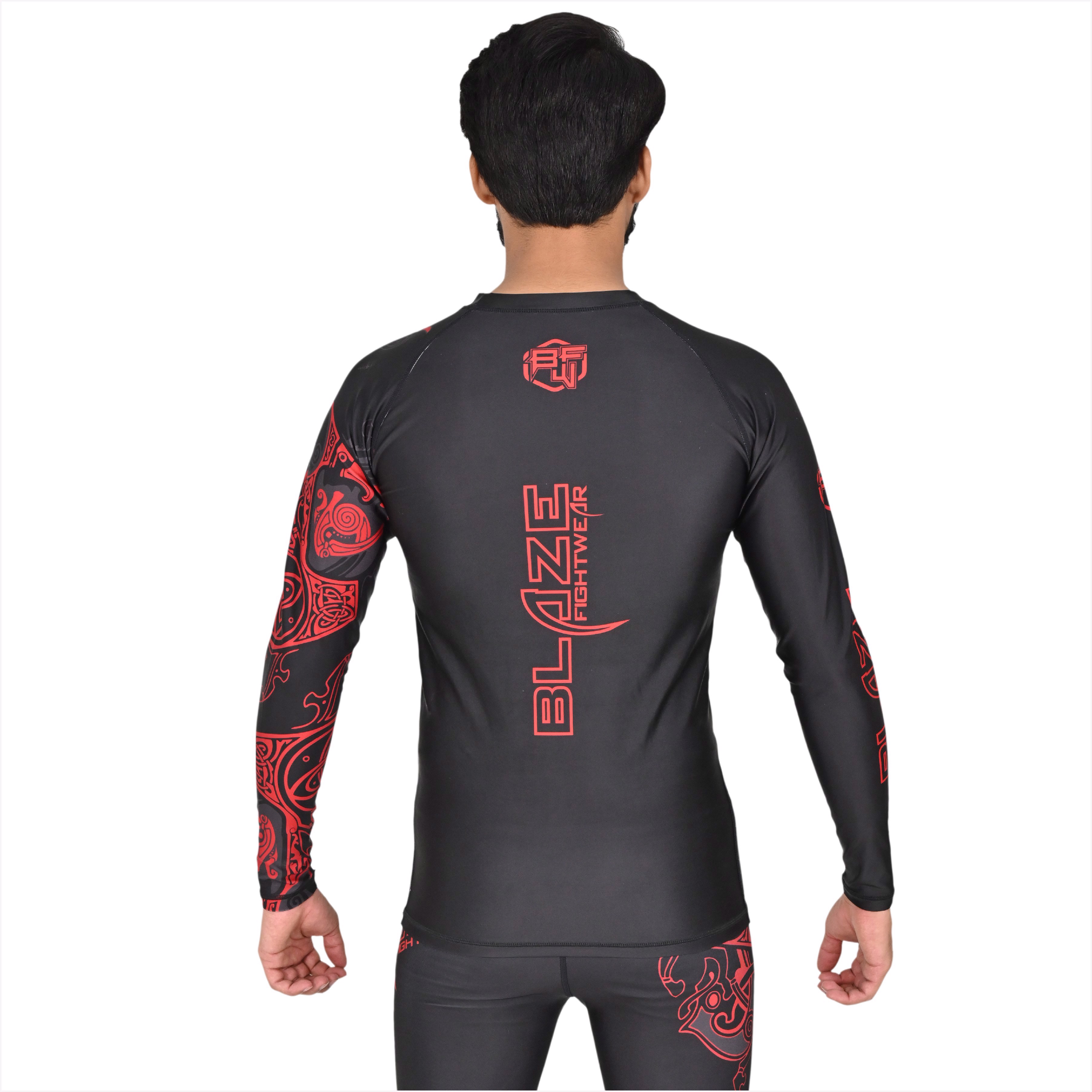 Customized MMA Rash Guard full Sleeve Rash Guard OEM Sublimation printed High Quality BJJ Rash guard - view 3