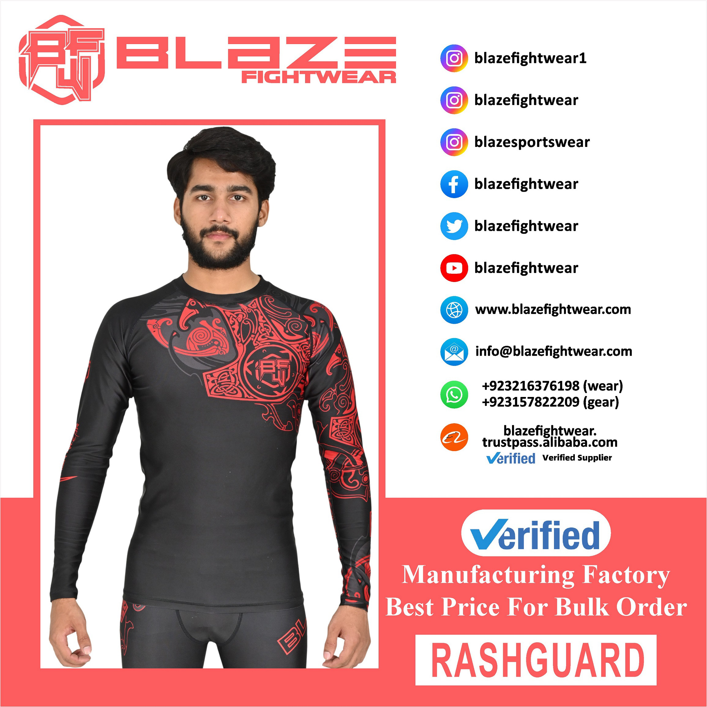 Customized MMA Rash Guard full Sleeve Rash Guard OEM Sublimation printed High Quality BJJ Rash guard - view 7