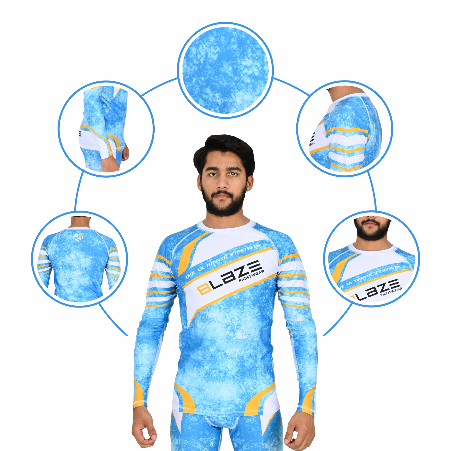 Wholesale MMA rushguard custom mma rash guard completely sublimation bjj guards breathable - view 5