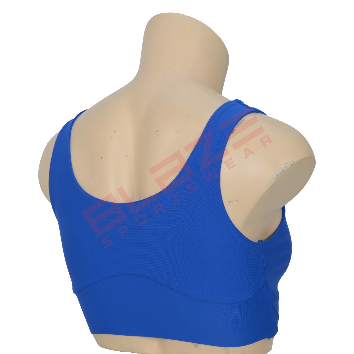 Customized lightweight, breathable,digitally silk-printed racerback sports bra designed for workouts - view 2