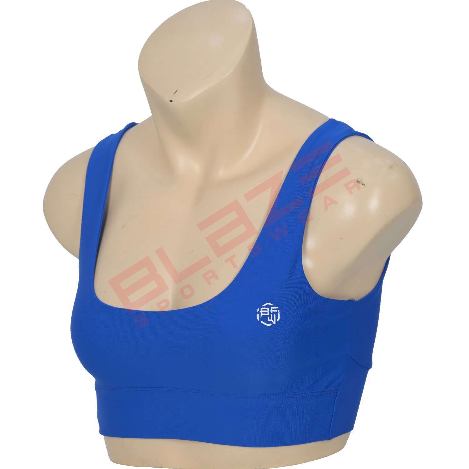 Customized lightweight, breathable,digitally silk-printed racerback sports bra designed for workouts - view 6
