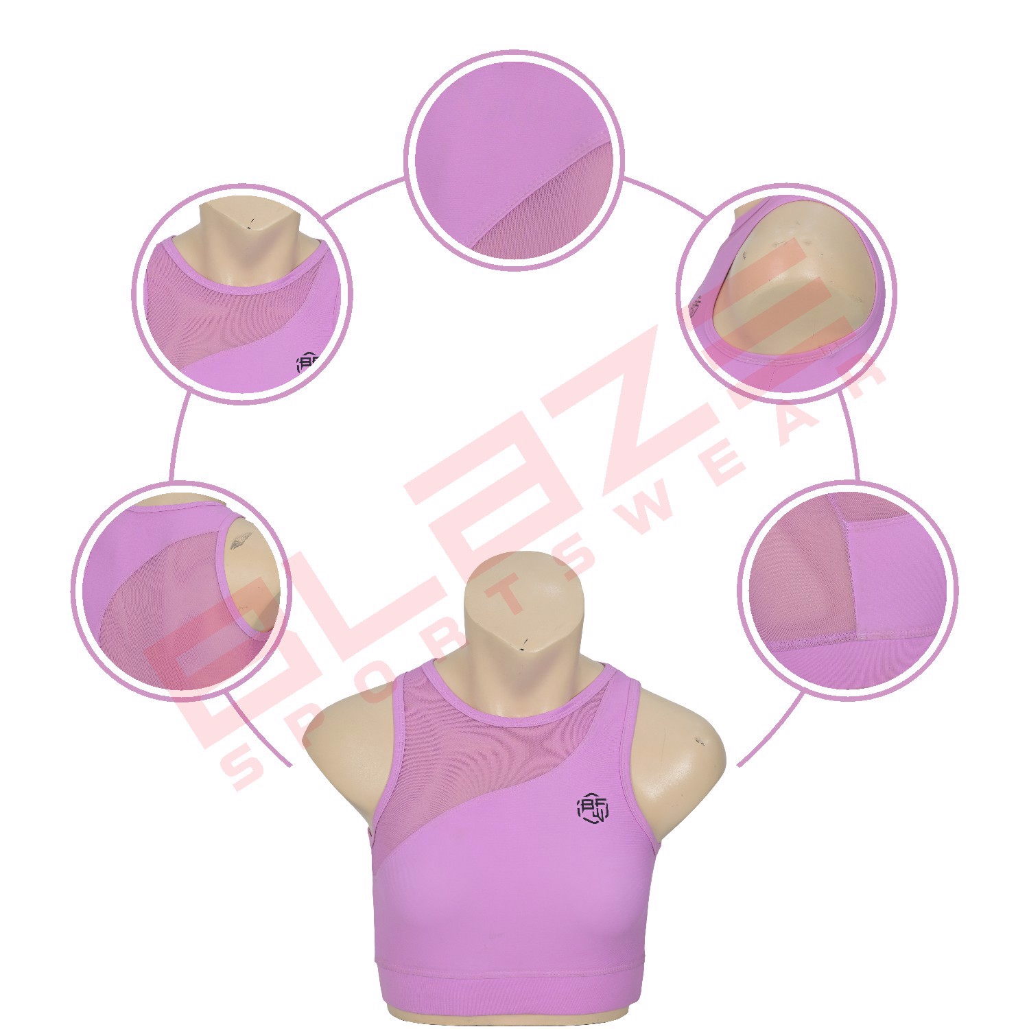 customized sports bra lightweight and breathable, making it perfect for workouts ,fitness activities - view 8