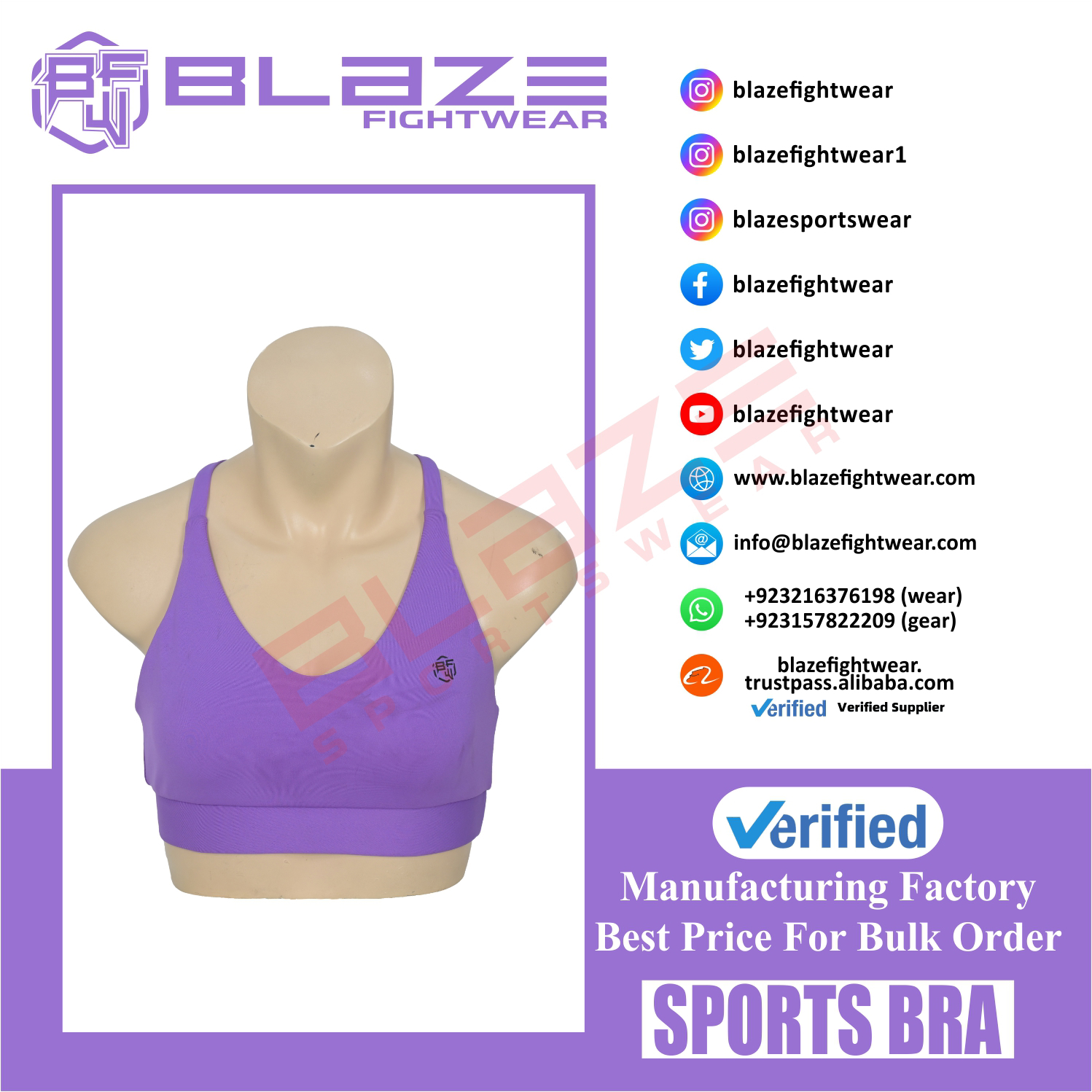 Customized Digital Print Sports Bra Lightweight and Breathable Quick Dry and Anti-Bacterial - view 7