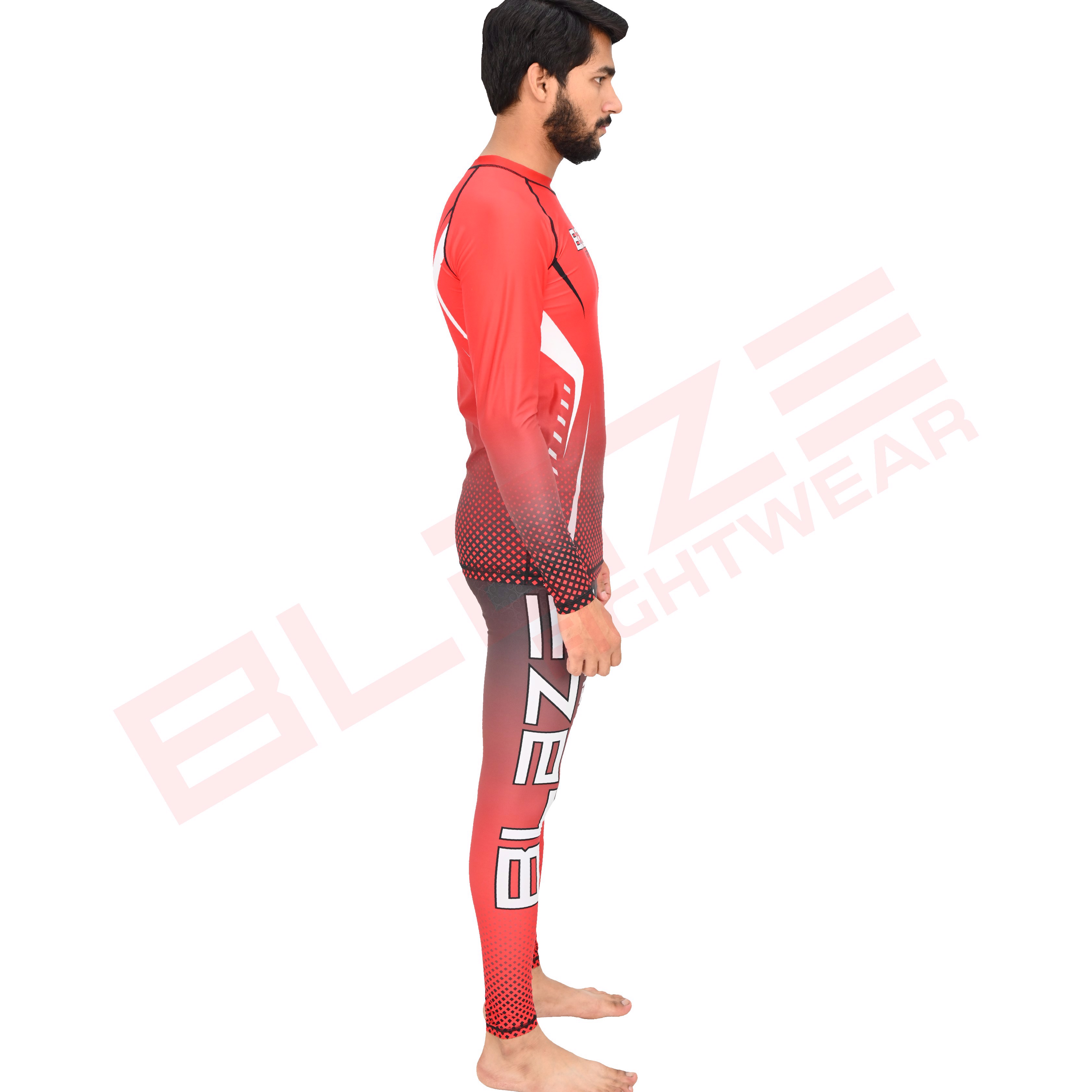 New custom design rashguard Compression uniforms Lightweight training set compresseion pant biker
