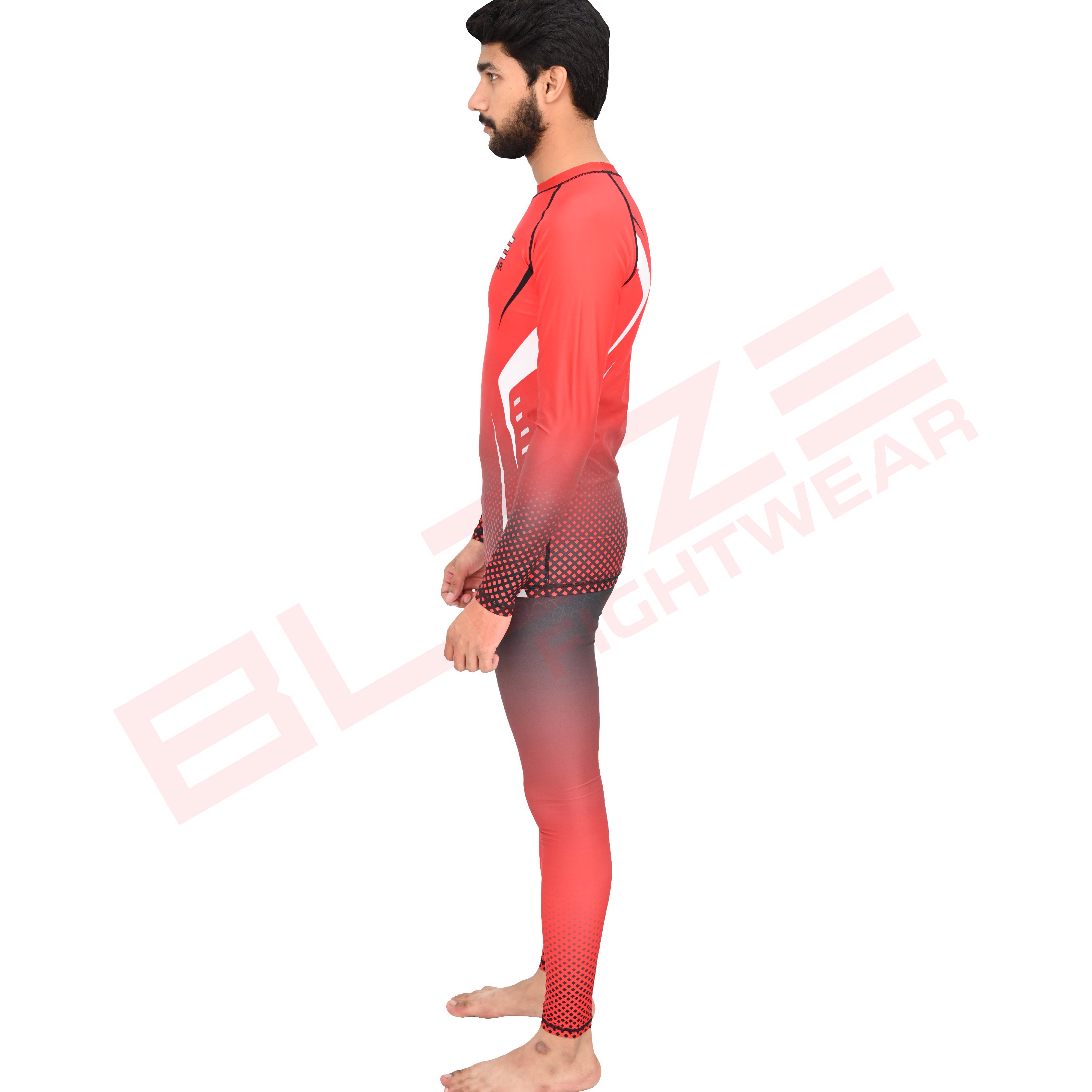 New custom design rashguard Compression uniforms Lightweight training set compresseion pant biker - view 2