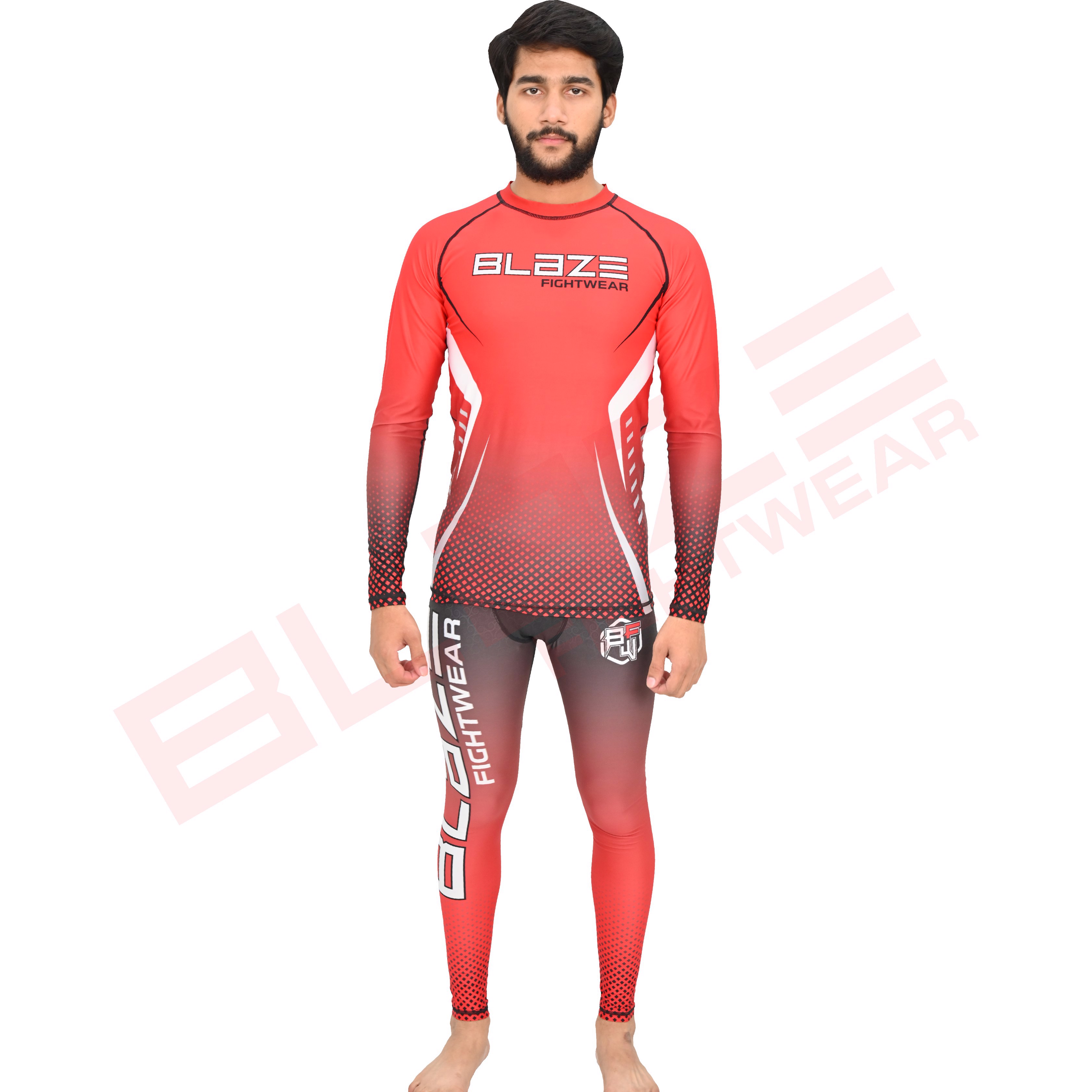 New custom design rashguard Compression uniforms Lightweight training set compresseion pant biker - view 4