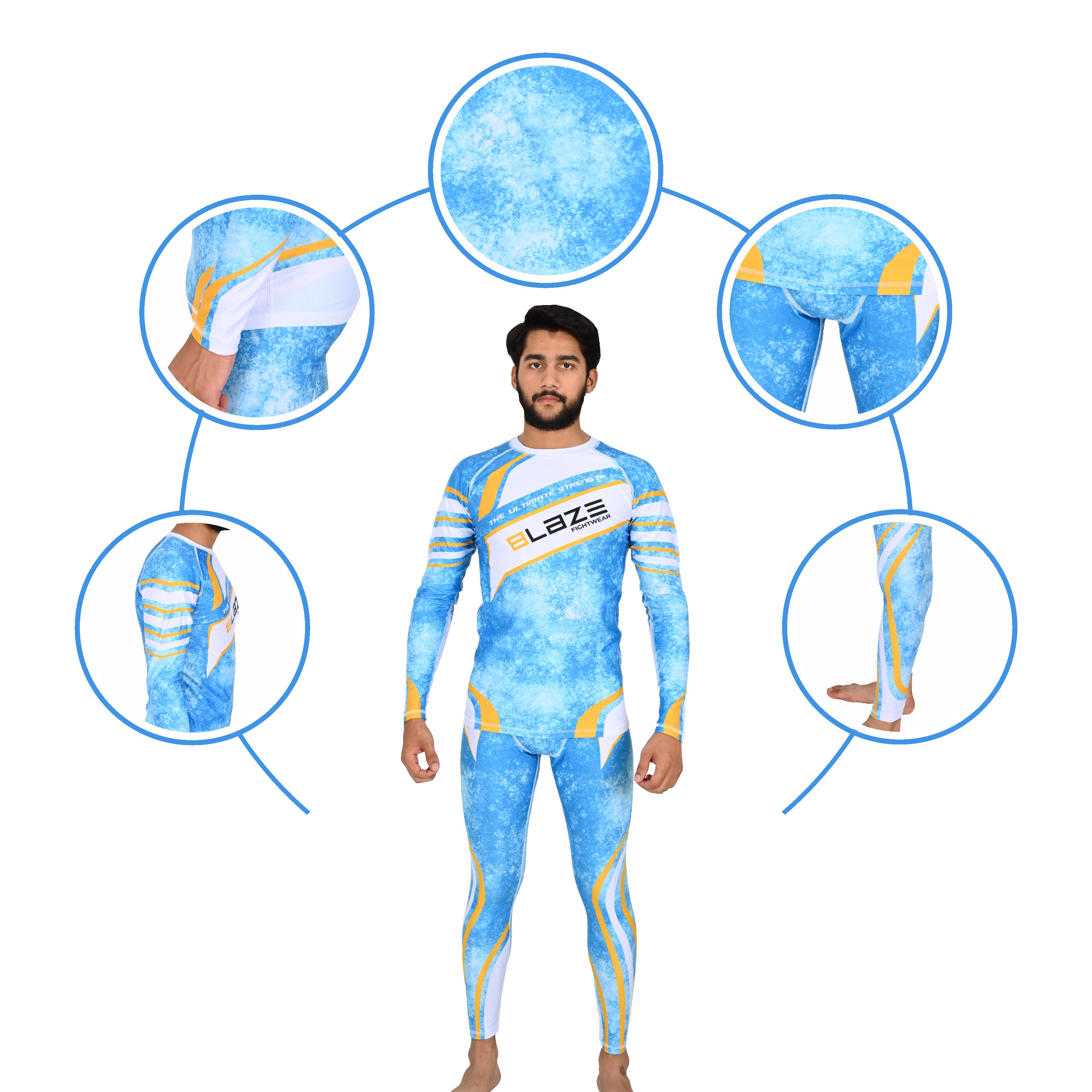 Custom Compression uniforms for improved performance Lightweight training set compresseionpant biker - view 6