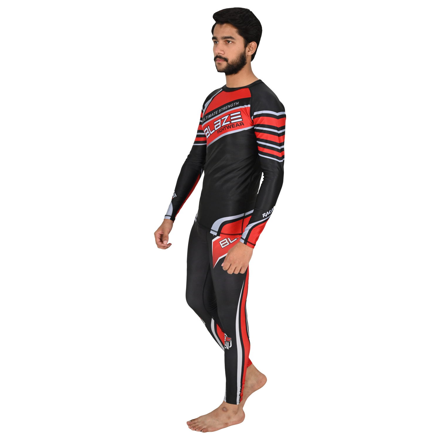 custom rashguard Compression uniforms  Lightweight training set compresseionpant biker bjj rashguard - view 2